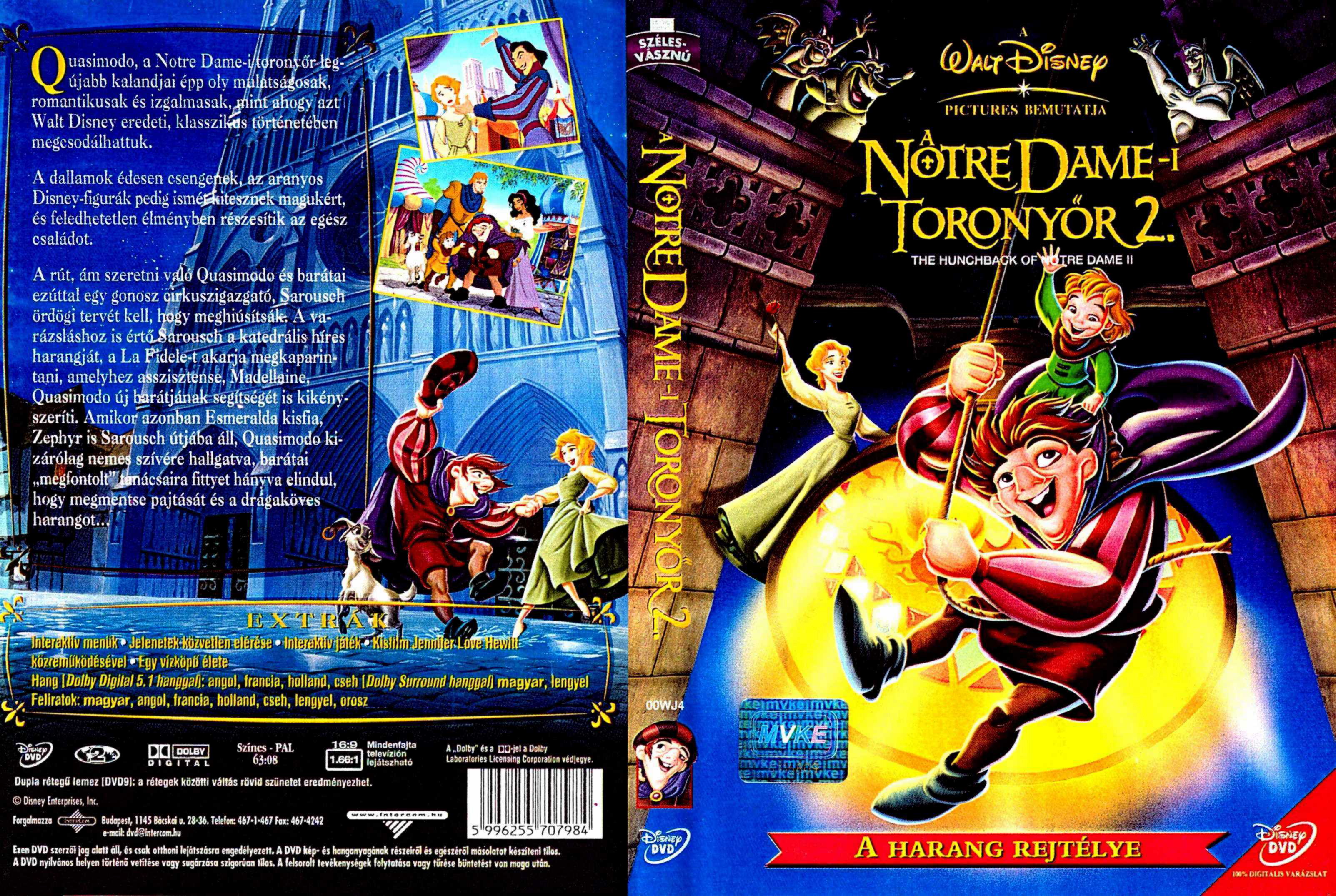 Coversclub Magyar Blu Ray Dvd Boritok Es Cd Boritok Klubja A Notre Dame I Toronyor 2