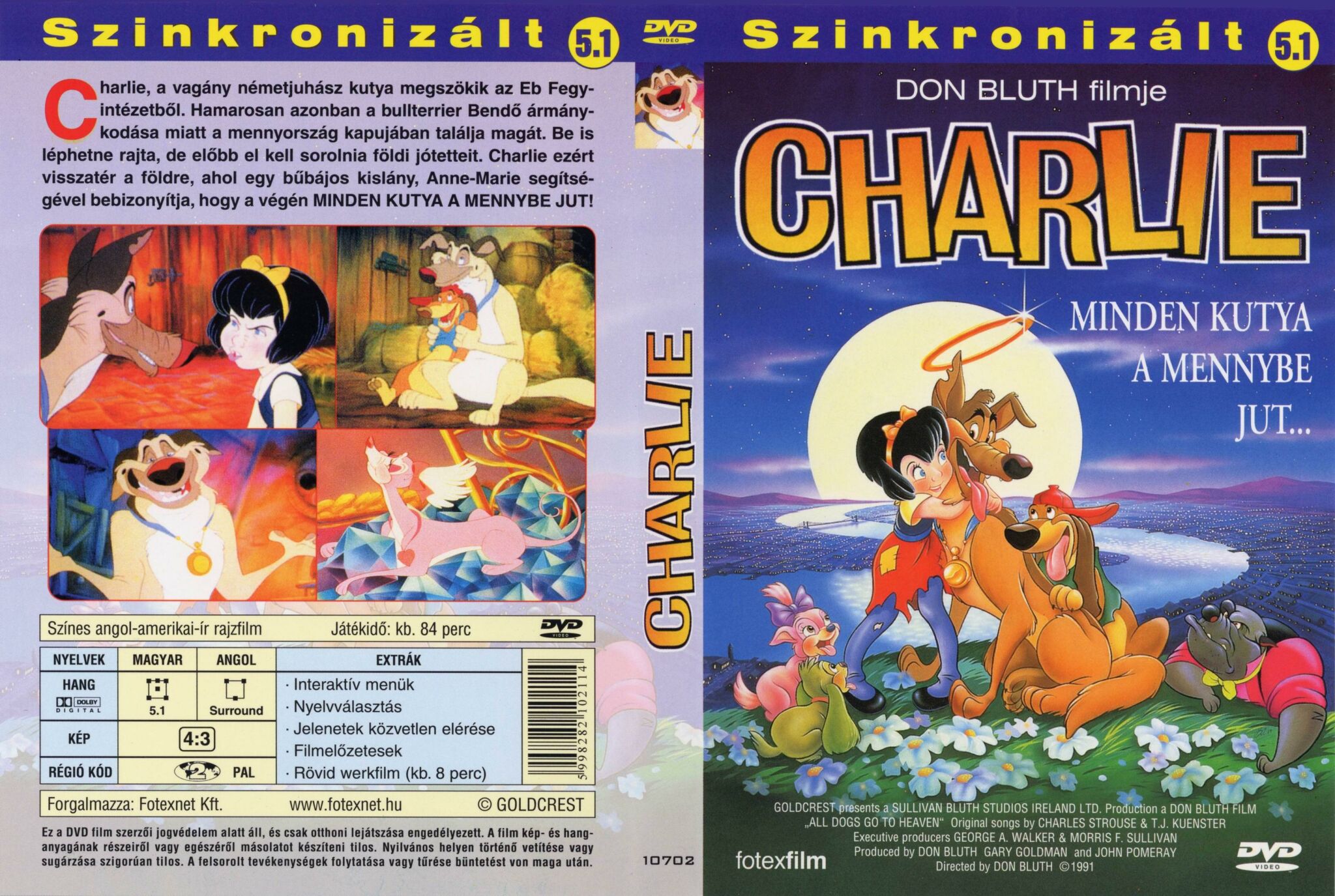 Coversclub Magyar Blu Ray Dvd Boritok Es Cd Boritok Klubja Charlie Minden Kutya A Mennybe Jut