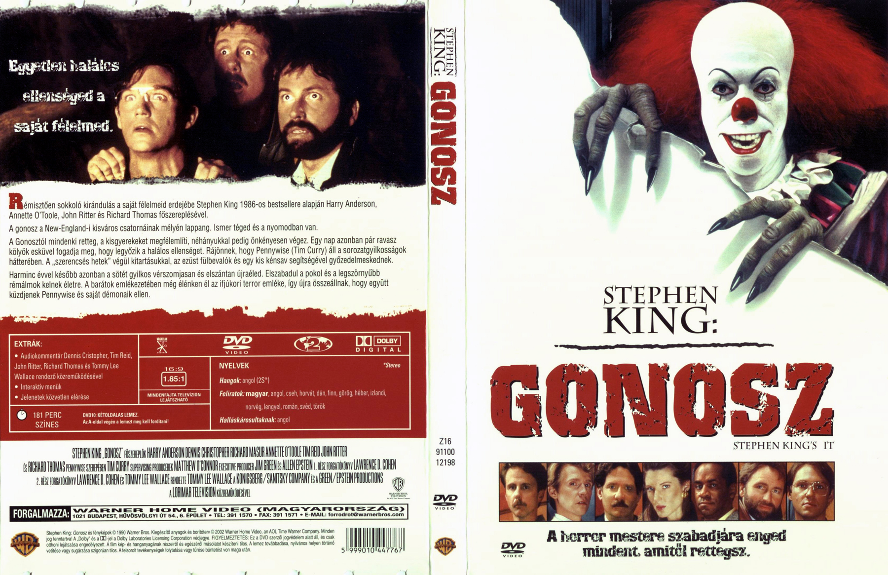 Coversclub Magyar Blu Ray Dvd Boritok Es Cd Boritok Klubja Stephen King Gonosz