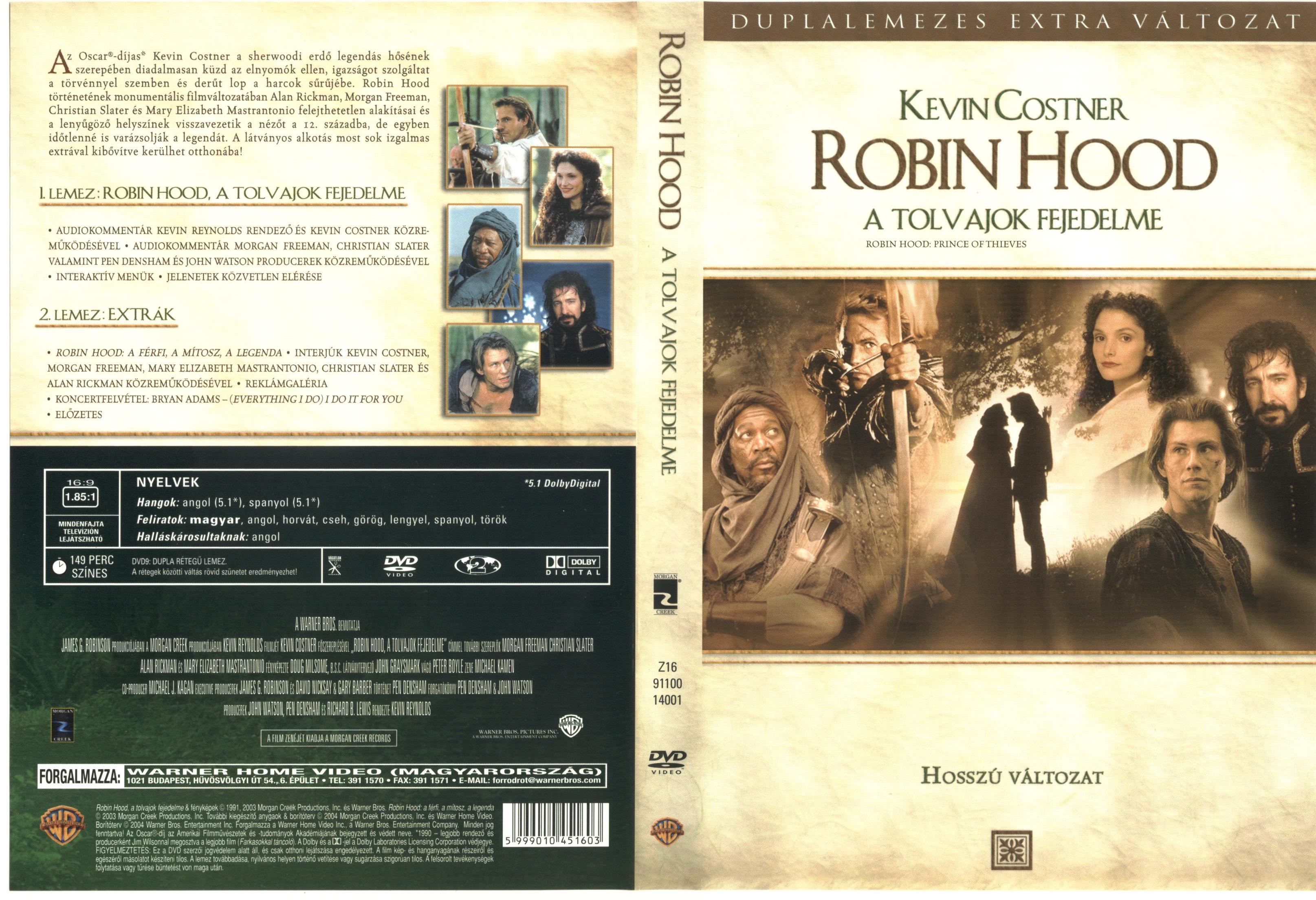 Coversclub Magyar Blu Ray Dvd Boritok Es Cd Boritok Klubja Robin Hood A Tolvajok Fejedelme