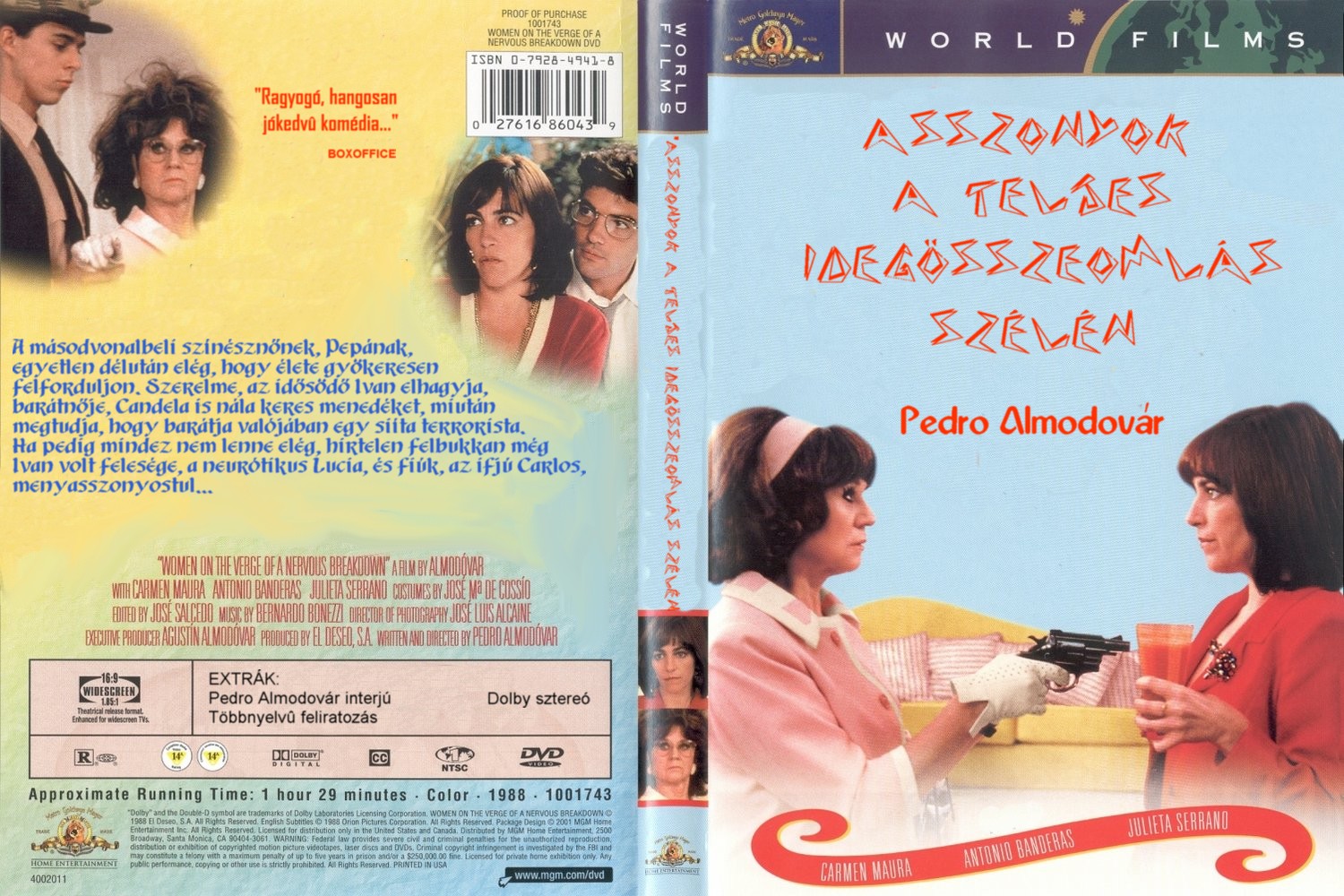Coversclub Magyar Blu Ray Dvd Boritok Es Cd Boritok Klubja Asszonyok A Teljes Idegosszeomlas Szelen