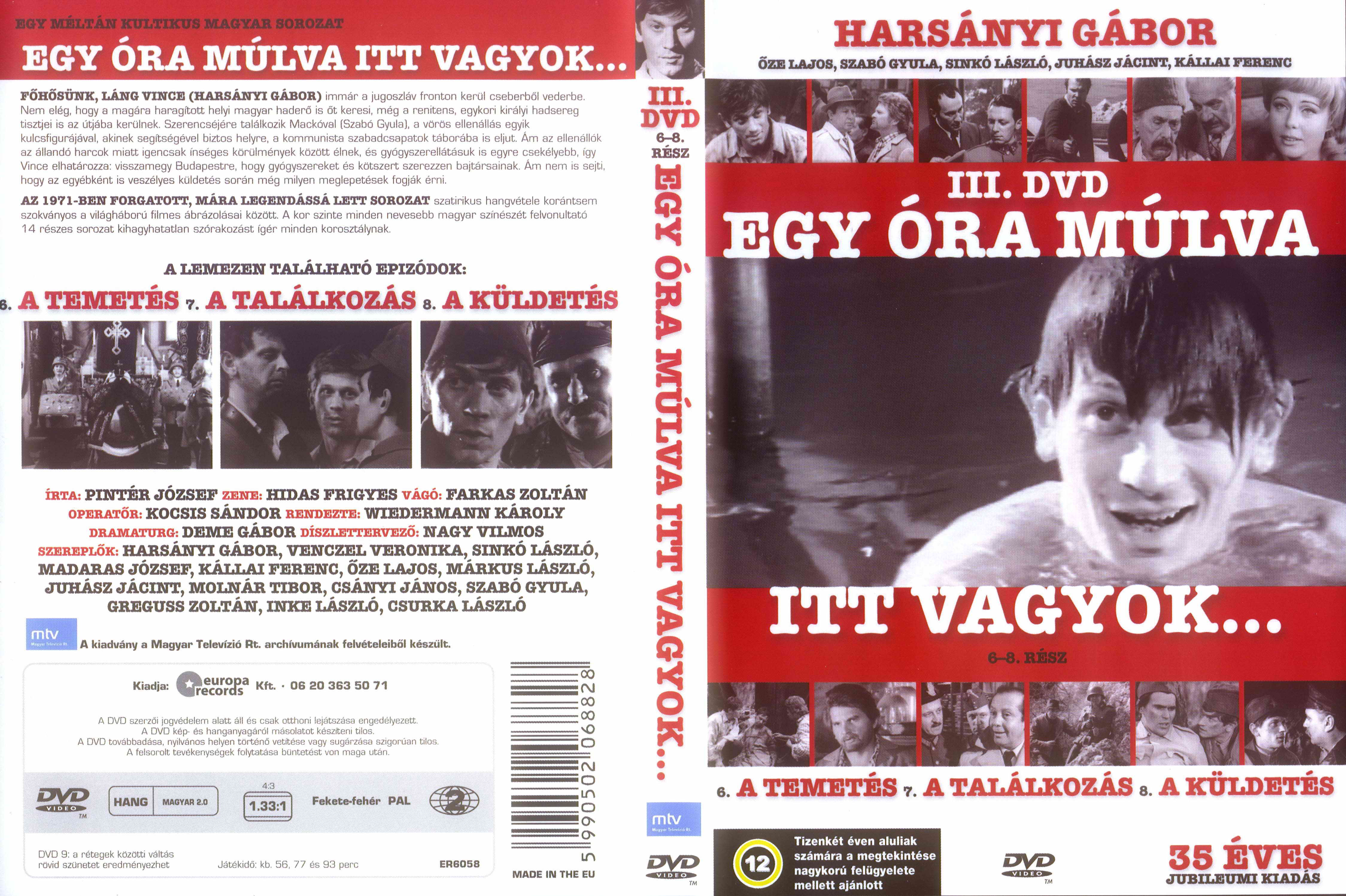 Coversclub Magyar Blu Ray Dvd Boritok Es Cd Boritok Klubja Egy Ora Mulva Itt Vagyok 3