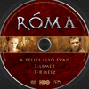 Róma 1. évad 3. lemez (Eszpé) DVD borító CD1 label Letöltése