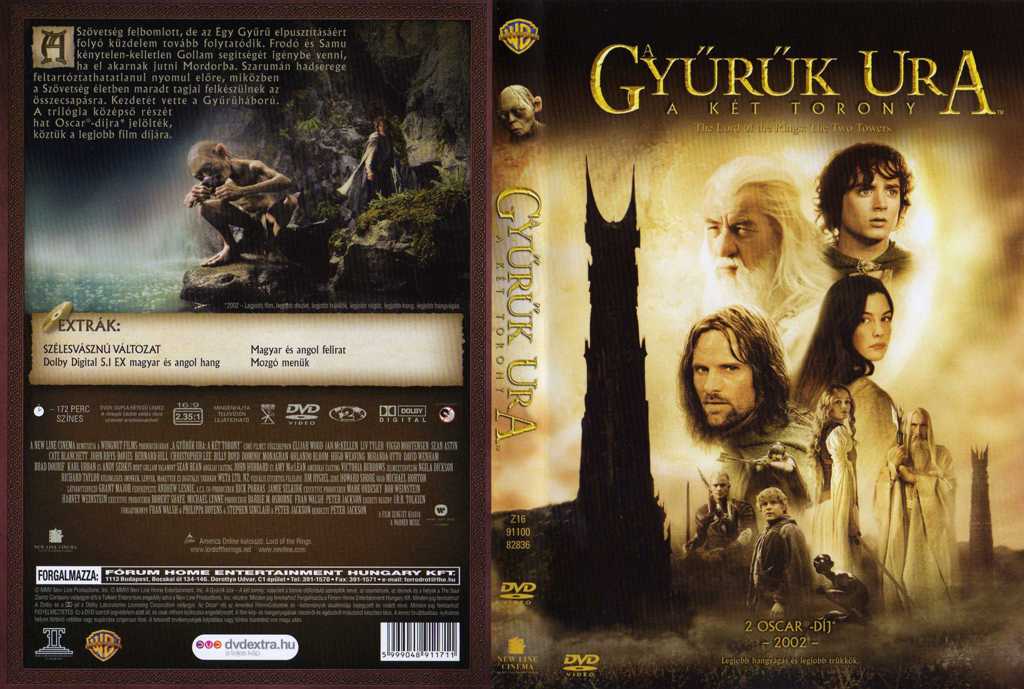 Coversclub Magyar Blu Ray Dvd Boritok Es Cd Boritok Klubja A Gyuruk Ura A Ket Torony
