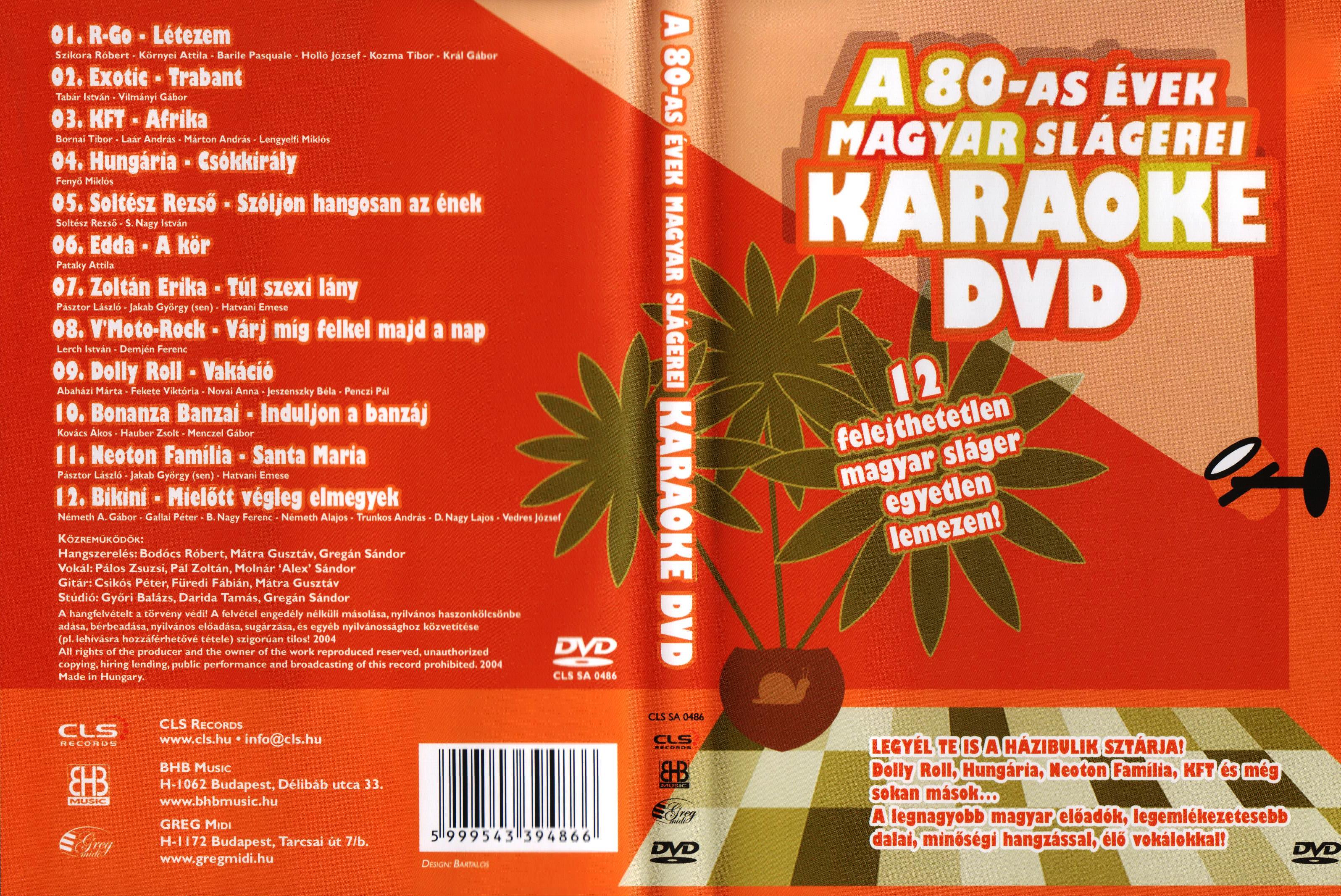 Coversclub Magyar Blu Ray Dvd Boritok Es Cd Boritok Klubja A 80 As Evek Magyar Slagerei Karaoke
