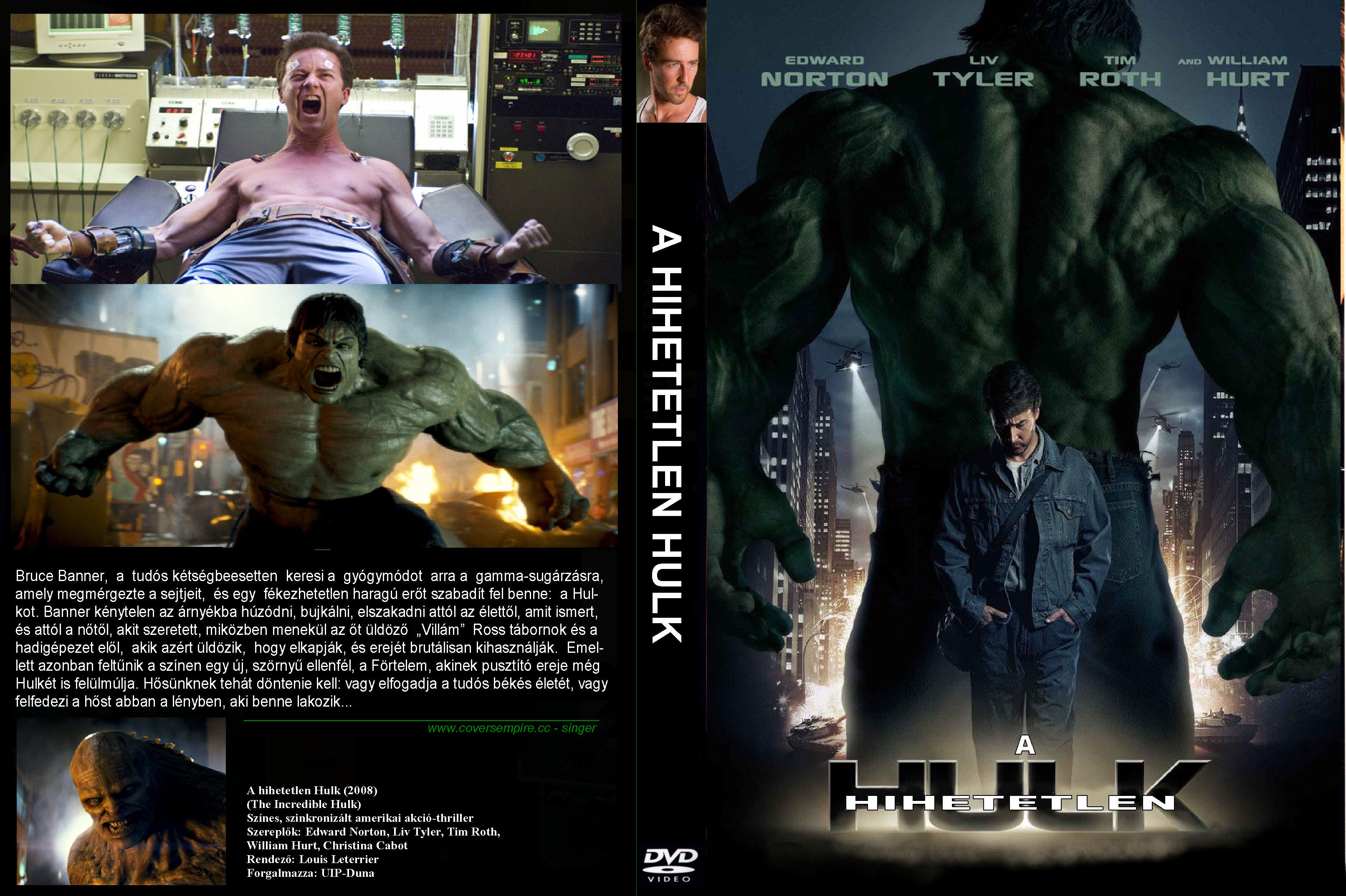 Coversclub Magyar Blu Ray Dvd Boritok Es Cd Boritok Klubja A Hihetetlen Hulk
