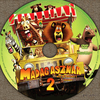 Madagaszkár 2 DVD borító CD1 label Letöltése