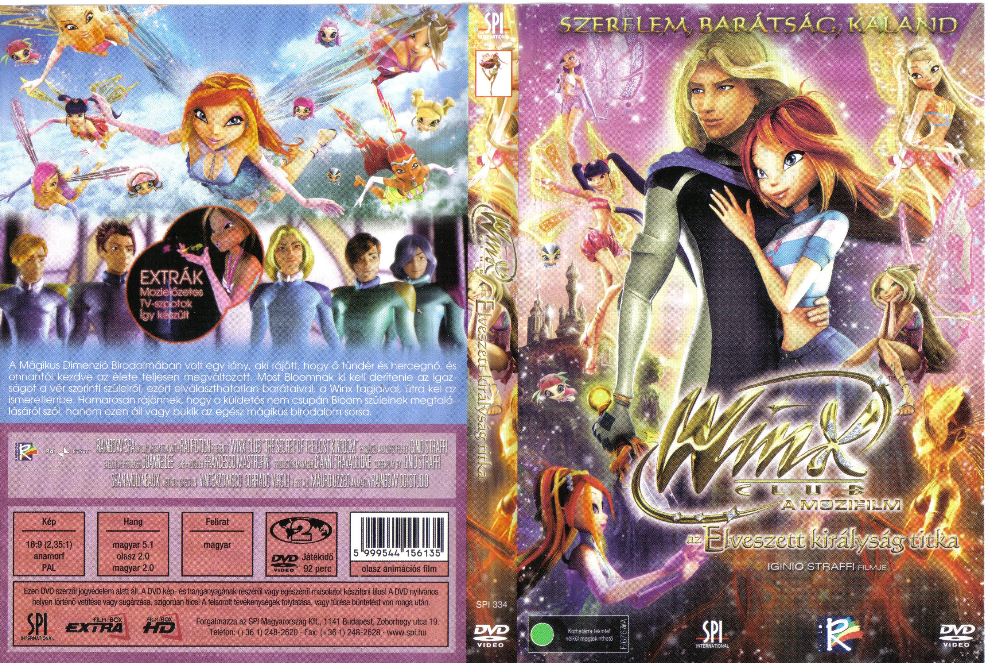 Coversclub Magyar Blu Ray Dvd Boritok Es Cd Boritok Klubja Winx Club A Mozifilm Az Elveszett Kiralysag Titka