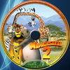 Madagaszkár 2 (dartshegy) DVD borító CD1 label Letöltése