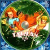 Tarzan és fia (gerinces) (Pincebogár) DVD borító CD1 label Letöltése