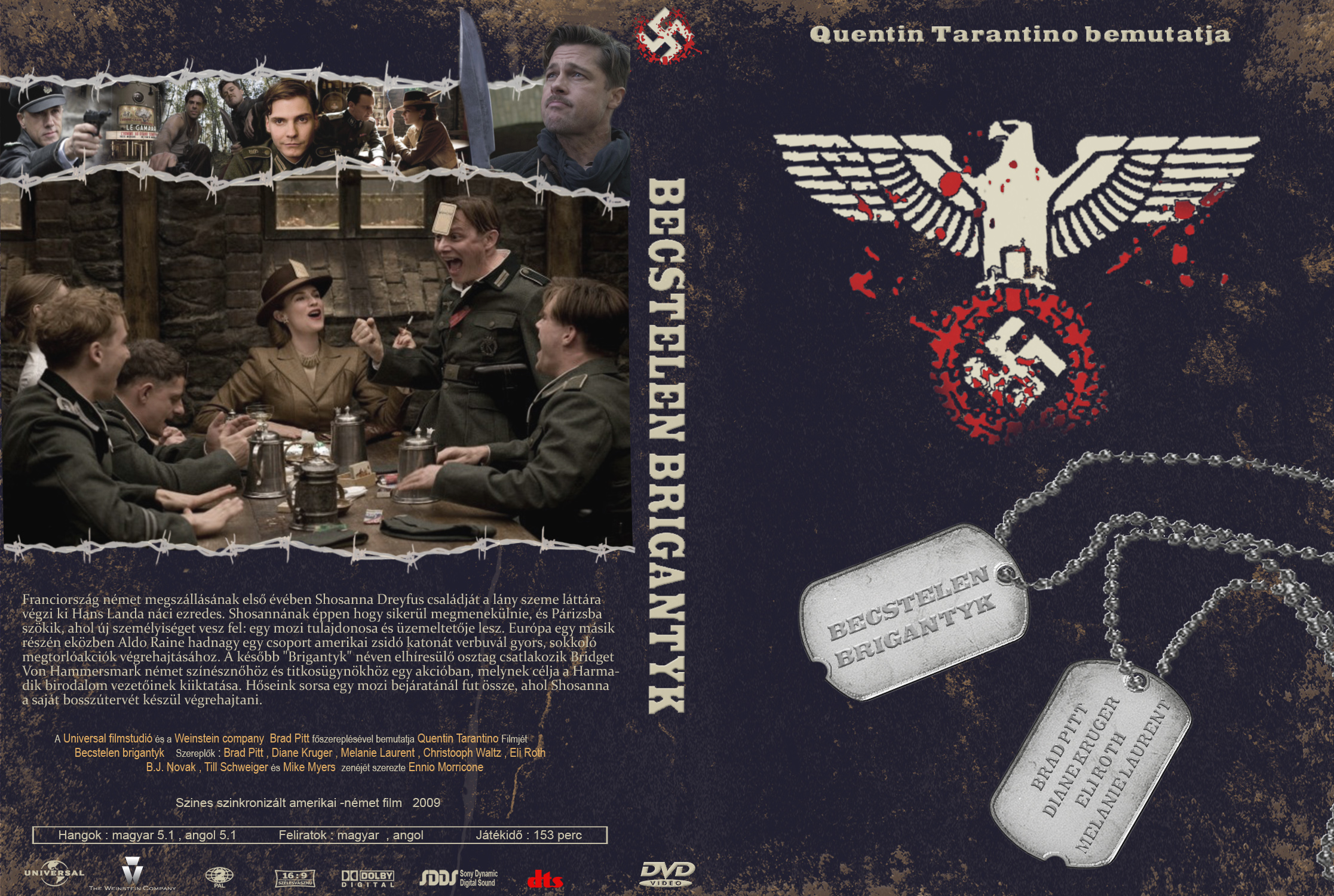 Coversclub Magyar Blu Ray Dvd Boritok Es Cd Boritok Klubja Becstelen Brigantyk V2 Preciz