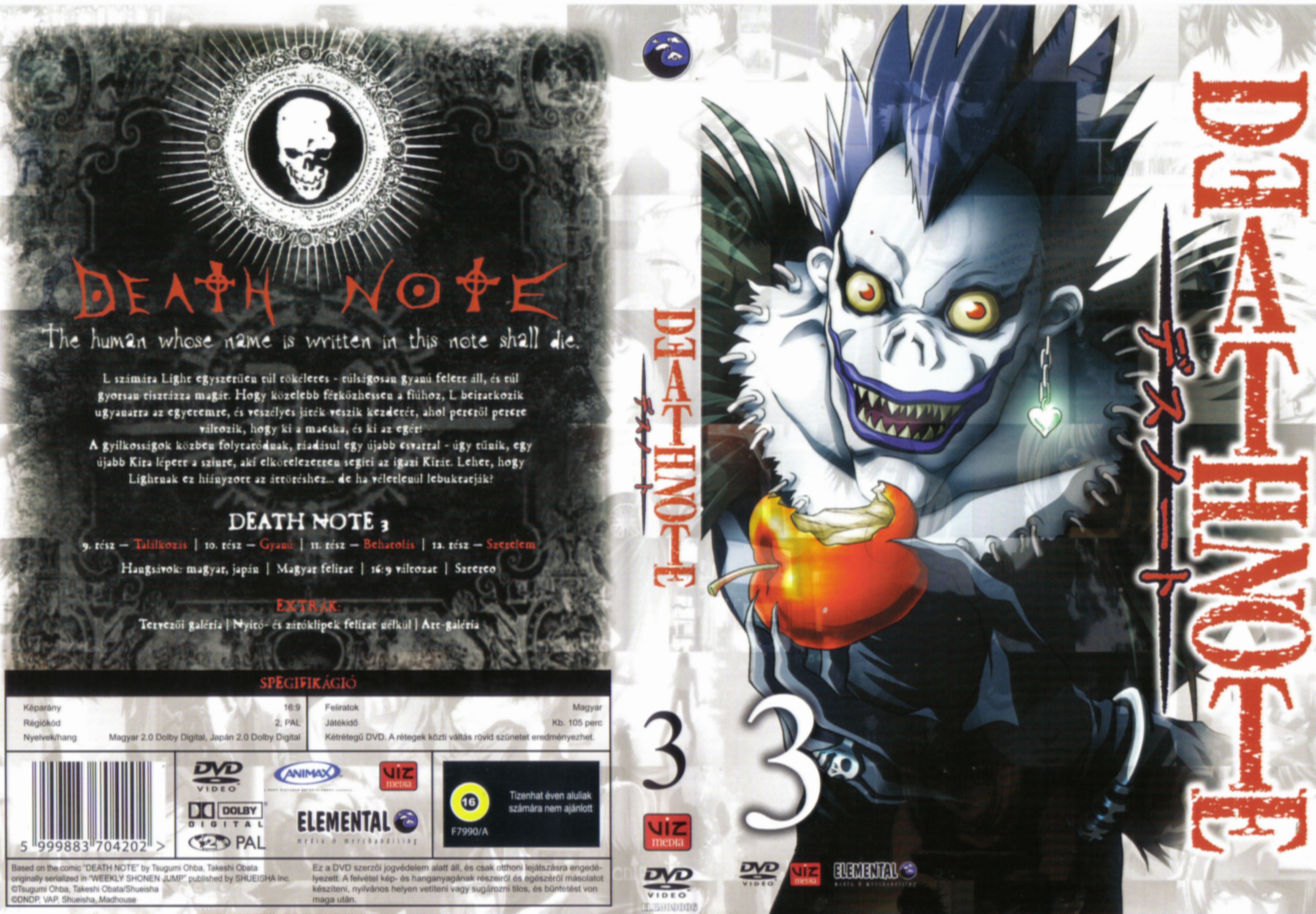 Coversclub Magyar Blu Ray Dvd Boritok Es Cd Boritok Klubja A Halallista 3 Death Note 3