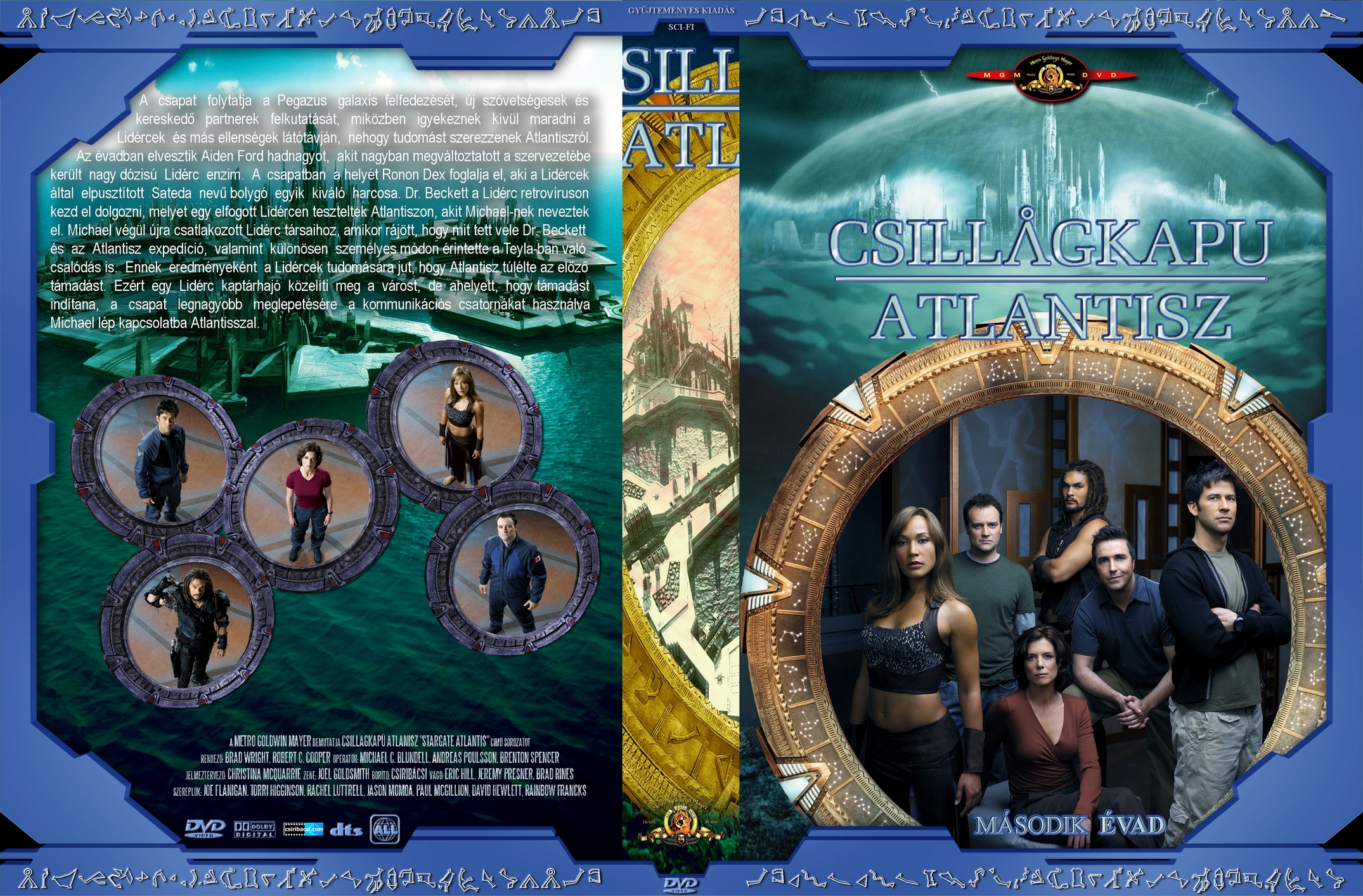 Coversclub Magyar Blu Ray Dvd Boritok Es Cd Boritok Klubja Csillagkapu Atlantisz 2 Evad Gerinces Csiribacsi