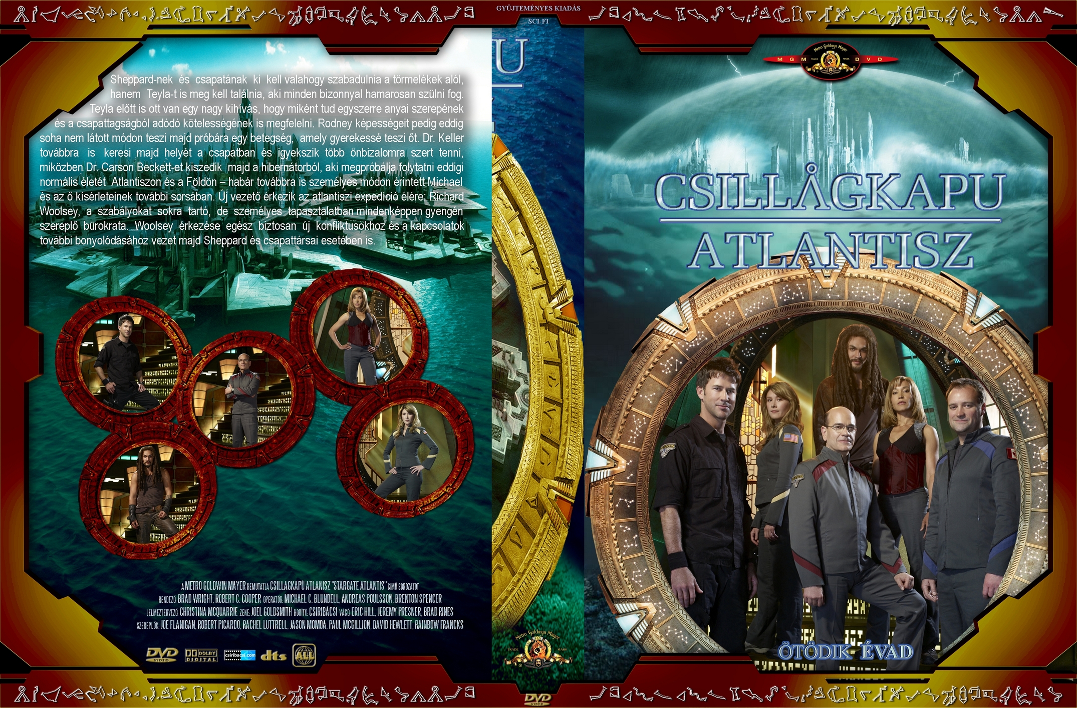 Coversclub Magyar Blu Ray Dvd Boritok Es Cd Boritok Klubja Csillagkapu Atlantisz 5 Evad Gerinces Csiribacsi