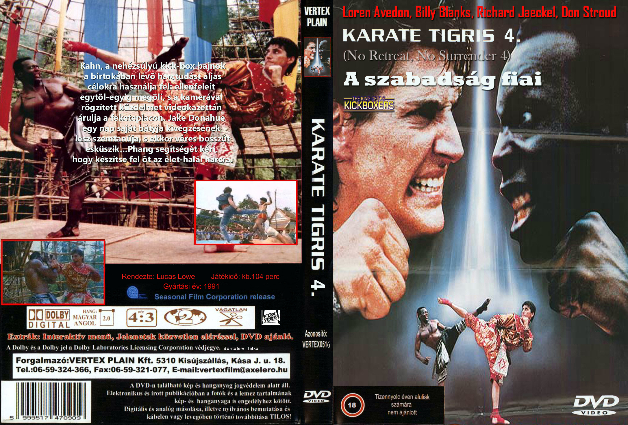 Coversclub Magyar Blu Ray Dvd Boritok Es Cd Boritok Klubja Karate Tigris 4 A Szabadsag Fiai Tatko