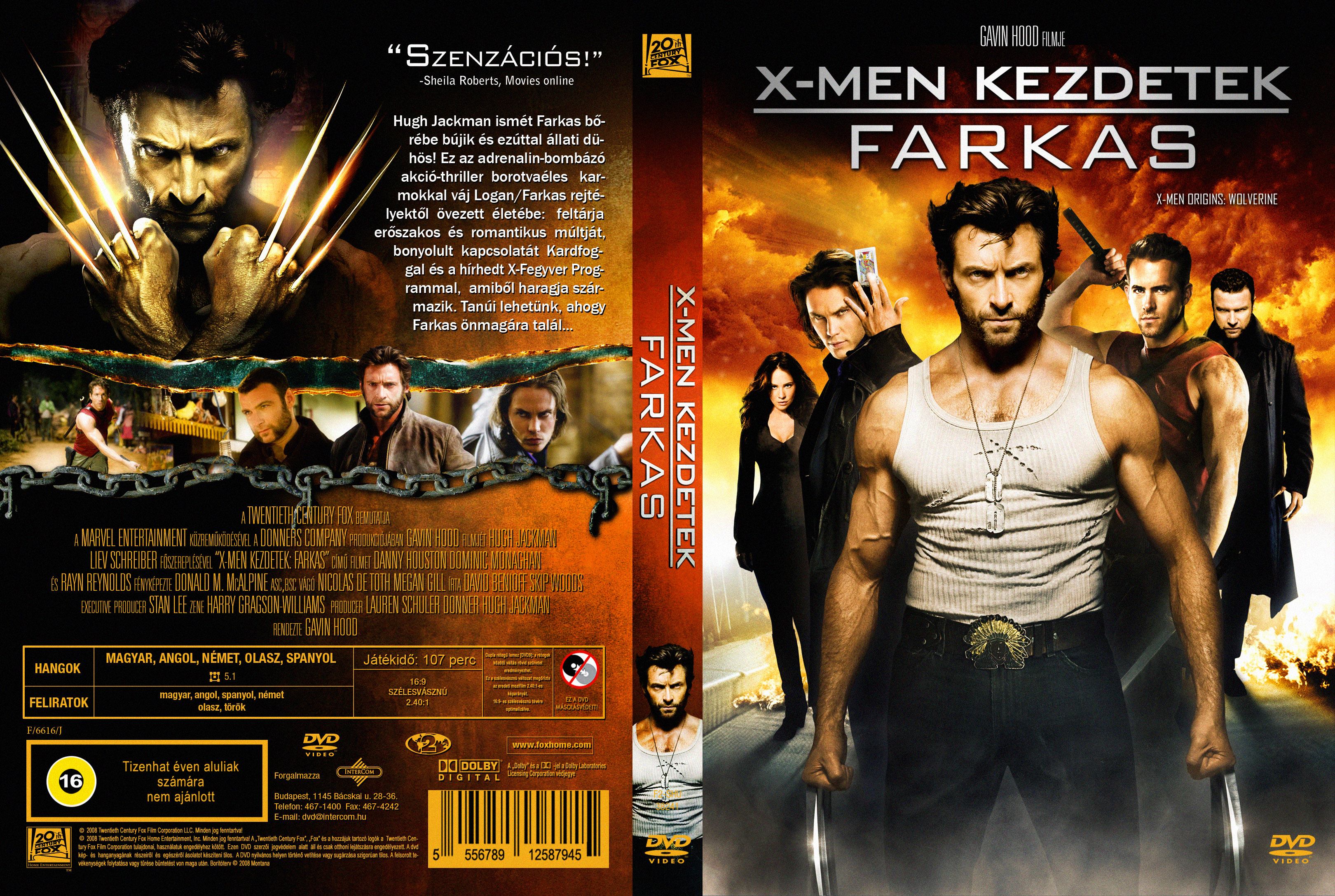 Coversclub Magyar Blu Ray Dvd Boritok Es Cd Boritok Klubja X Men Kezdetek Farkas V3 Montana
