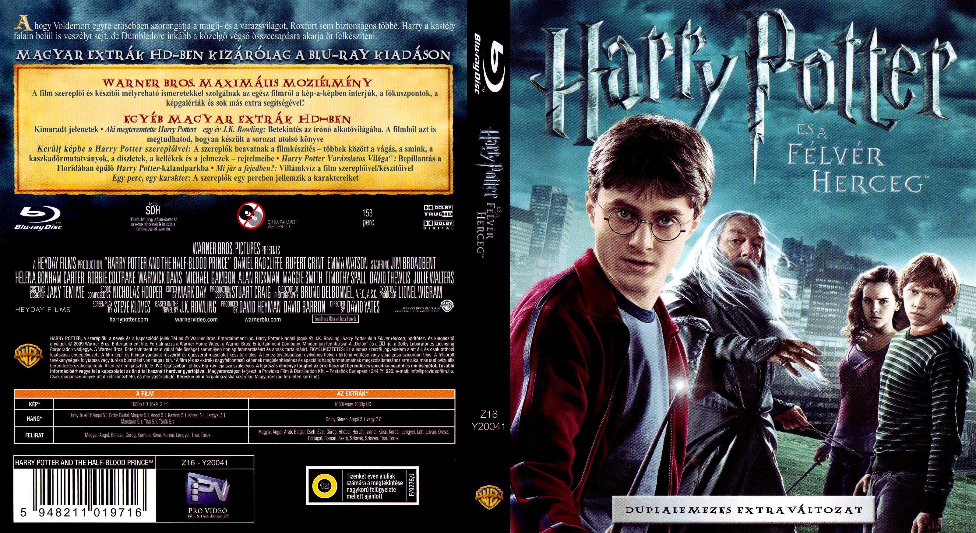 Coversclub Magyar Blu Ray Dvd Boritok Es Cd Boritok Klubja Harry Potter Es A Felver Herceg