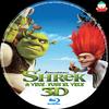 Shrek 4 - Shrek a vége, fuss el véle  (D+D) DVD borító CD1 label Letöltése