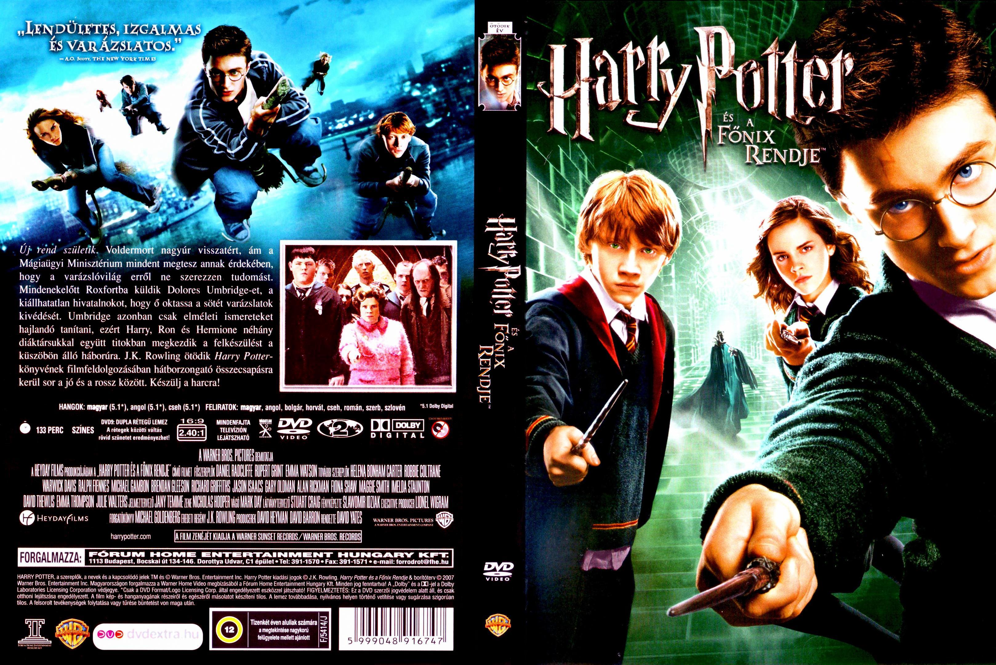 Coversclub Magyar Blu Ray Dvd Boritok Es Cd Boritok Klubja Harry Potter Es A Fonix Rendje