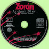 Zorán - Az elmúlt 30 év DVD borító CD1 label Letöltése