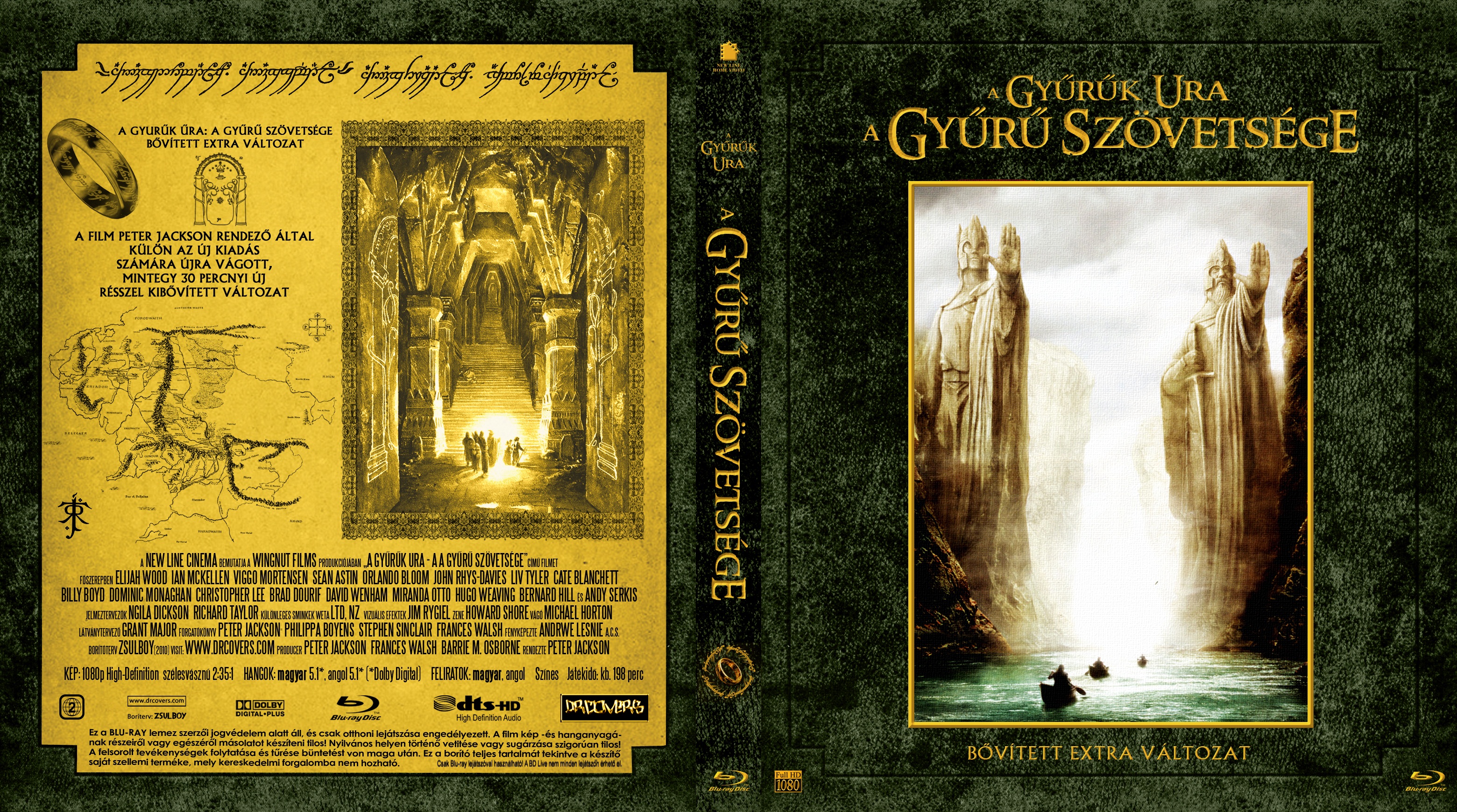 Coversclub Magyar Blu Ray Dvd Boritok Es Cd Boritok Klubja A Gyuruk Ura A Gyuru Szovetsege Bovitett Extra Valtozat Zsulboy
