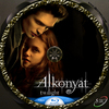 Alkonyat (The Twilight Saga) (Sless) DVD borító CD1 label Letöltése