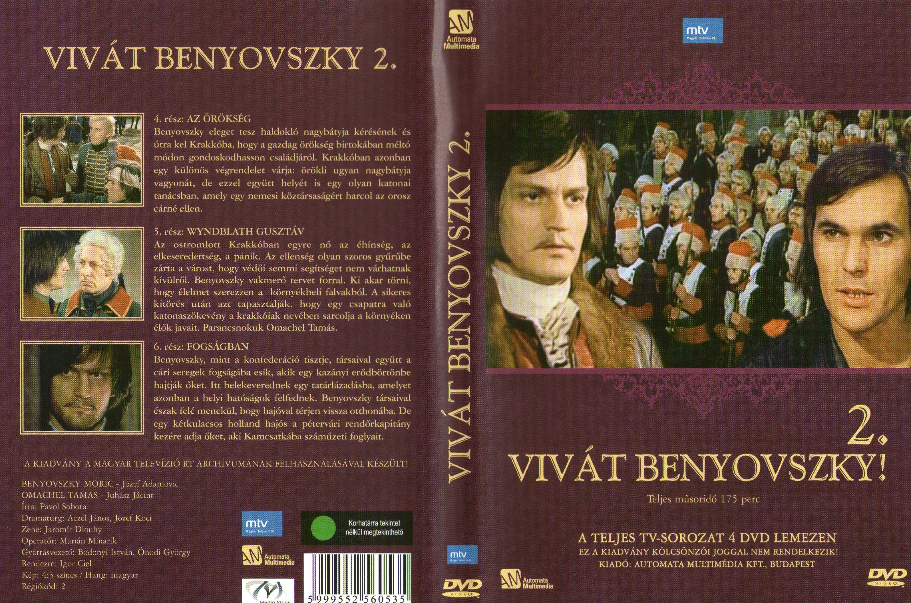Coversclub Magyar Blu Ray Dvd Boritok Es Cd Boritok Klubja Vivat Benyovszky 2
