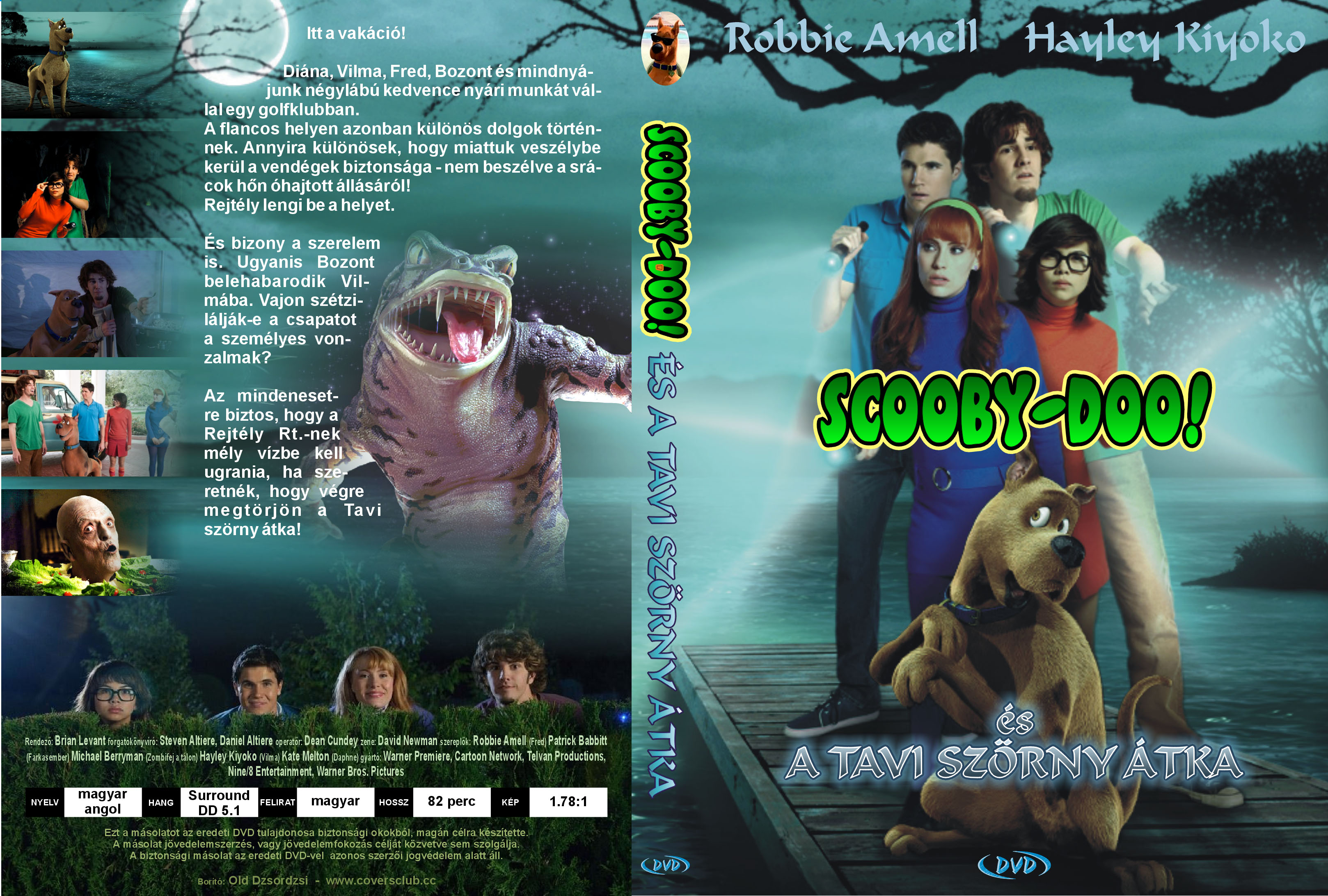 Coversclub Magyar Blu Ray Dvd Boritok Es Cd Boritok Klubja Scooby Doo Es A Tavi Szorny Atka Old Dzsordzsi