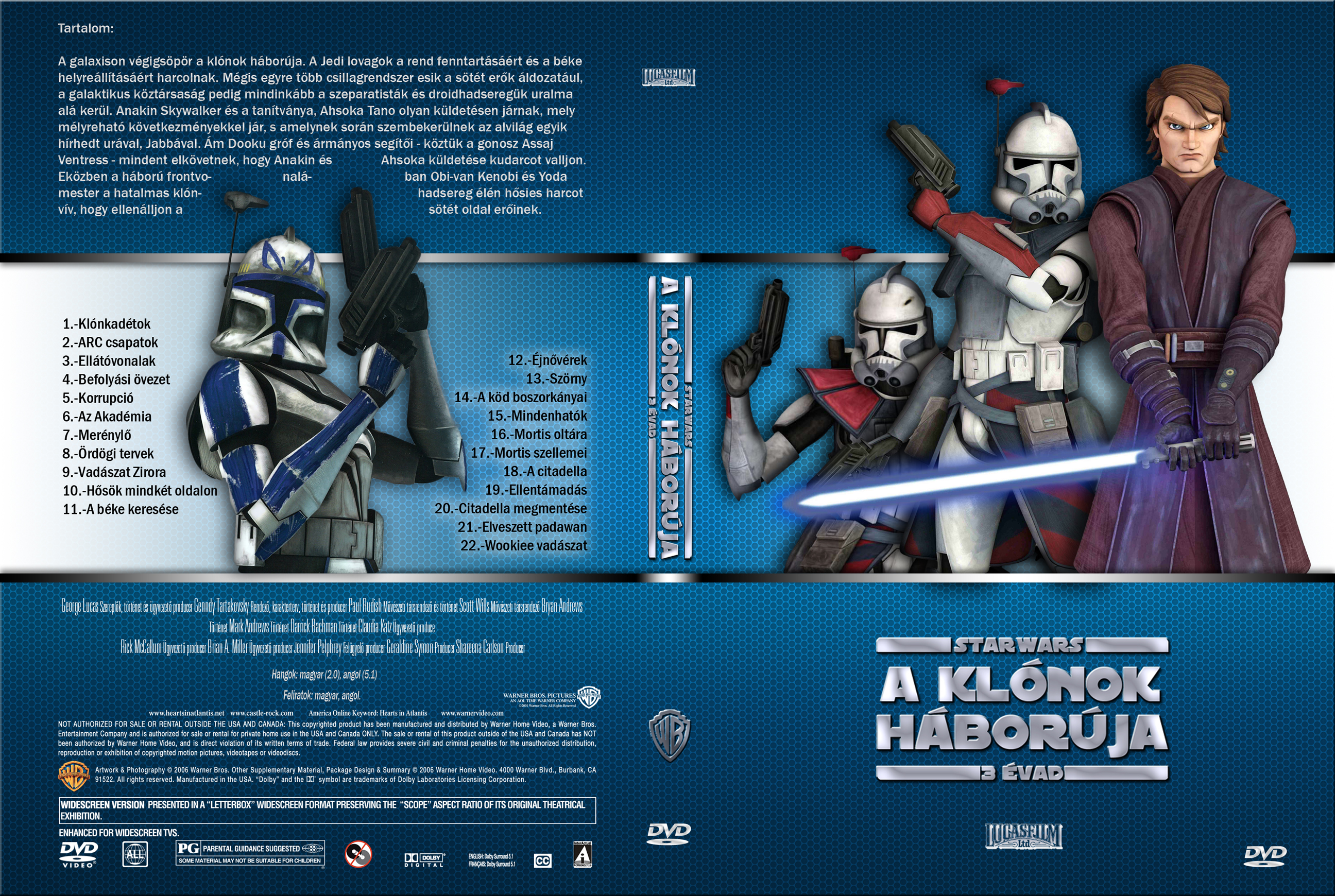 Coversclub Magyar Blu Ray Dvd Boritok Es Cd Boritok Klubja Star Wars A Klonok Haboruja 3 Evad Tibi72