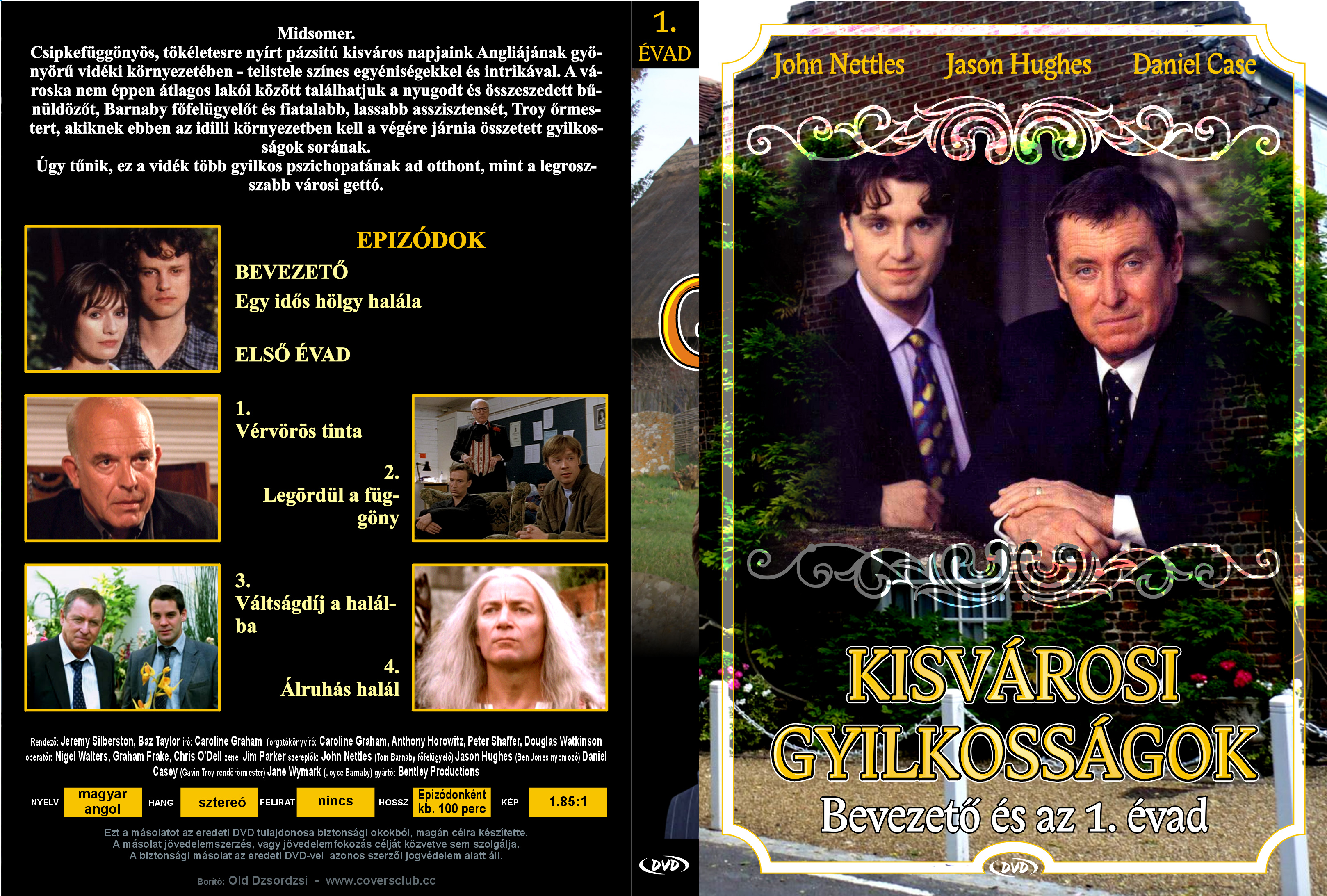 Coversclub Magyar Blu Ray Dvd Boritok Es Cd Boritok Klubja Kisvarosi Gyilkossagok 1 Evad Gerinces Old Dzsordzsi