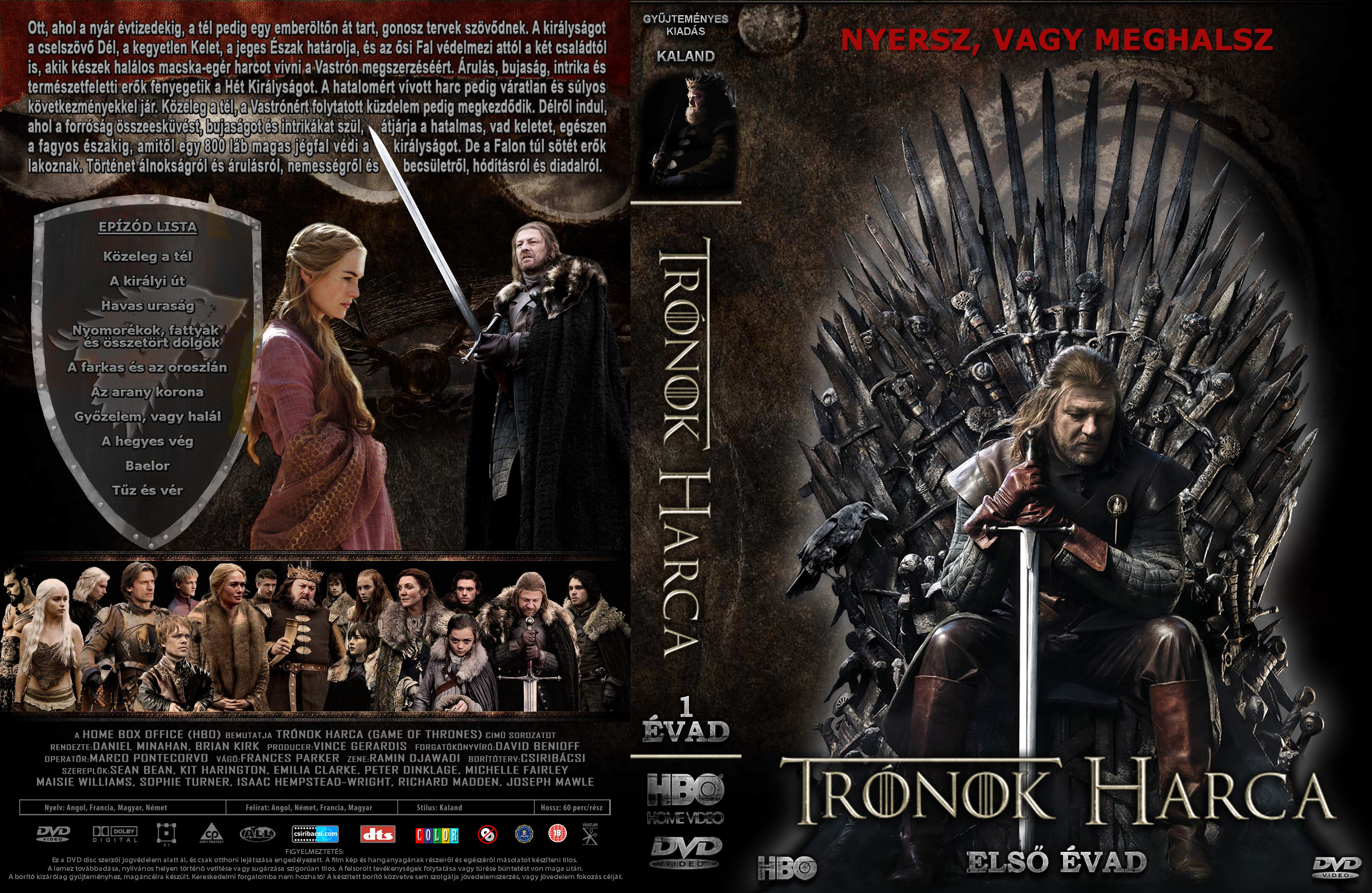 Coversclub Magyar Blu Ray Dvd Boritok Es Cd Boritok Klubja Tronok Harca 1 Evad Csiribacsi