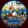 Hupikék törpikék (2011) (debrigo) DVD borító CD1 label Letöltése