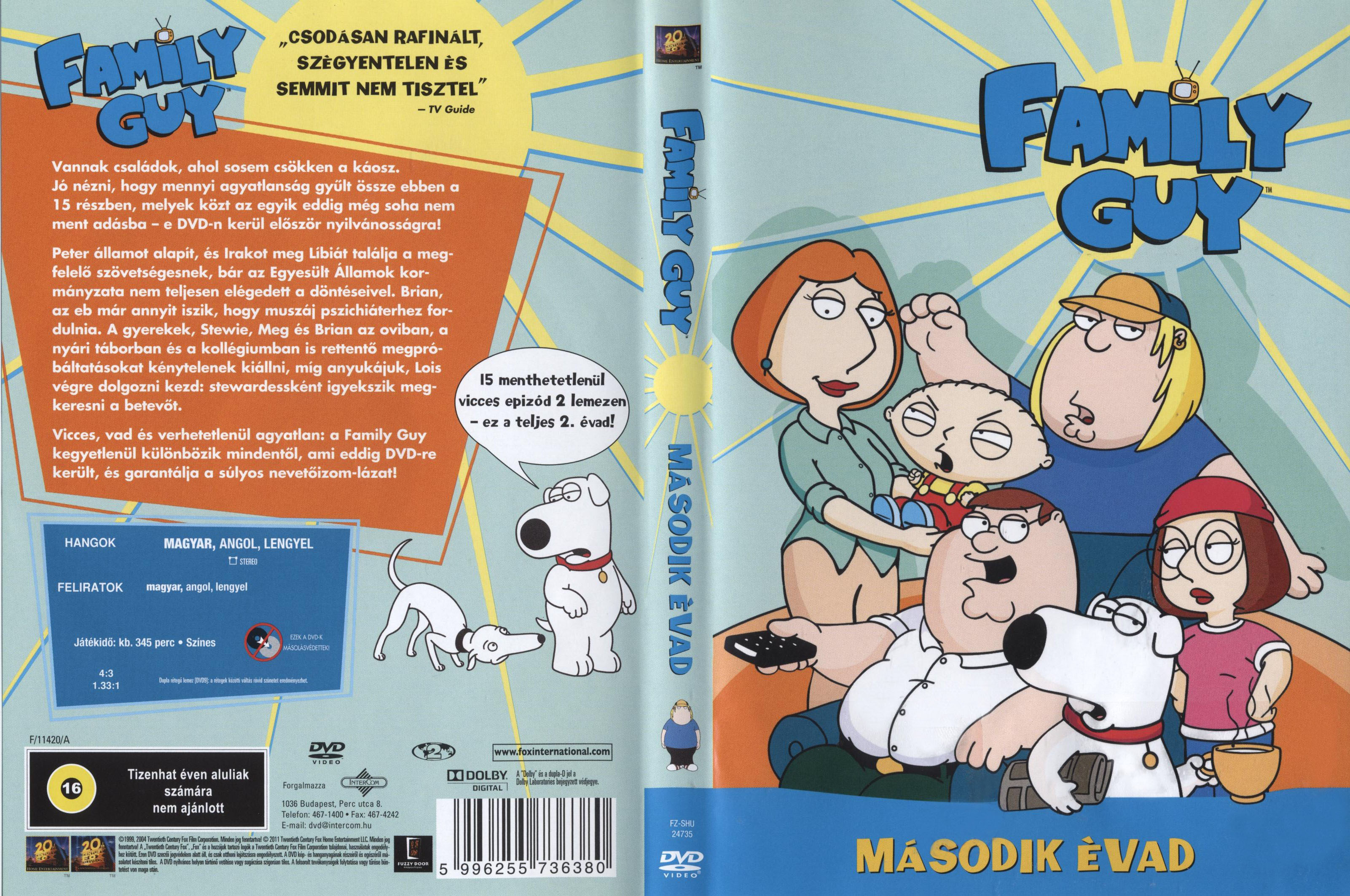 Coversclub Magyar Blu Ray Dvd Boritok Es Cd Boritok Klubja Family Guy 2 Evad