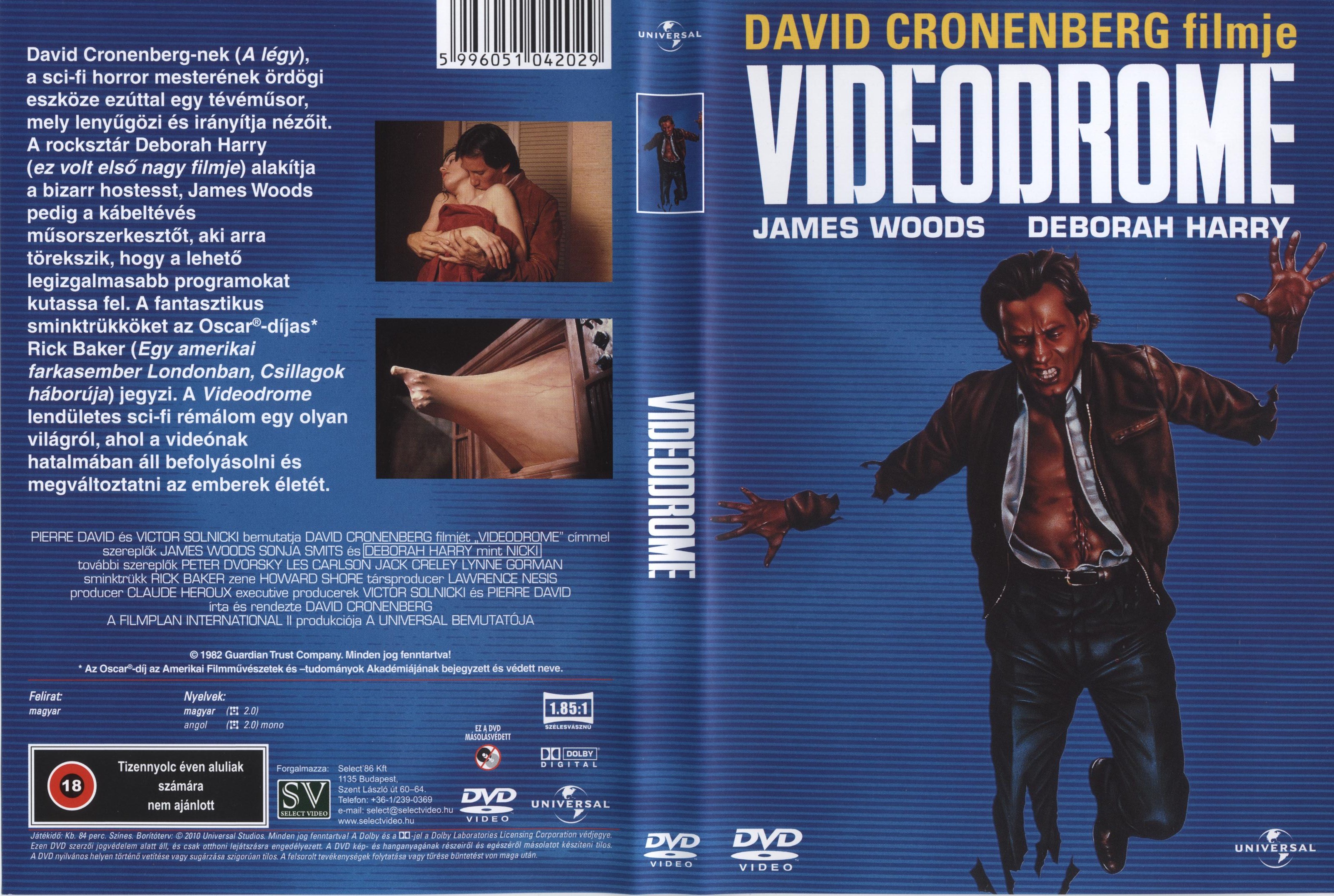 Videodrome FRONT DVD borító Méret: 3203x2152. letölt (183) Front. 