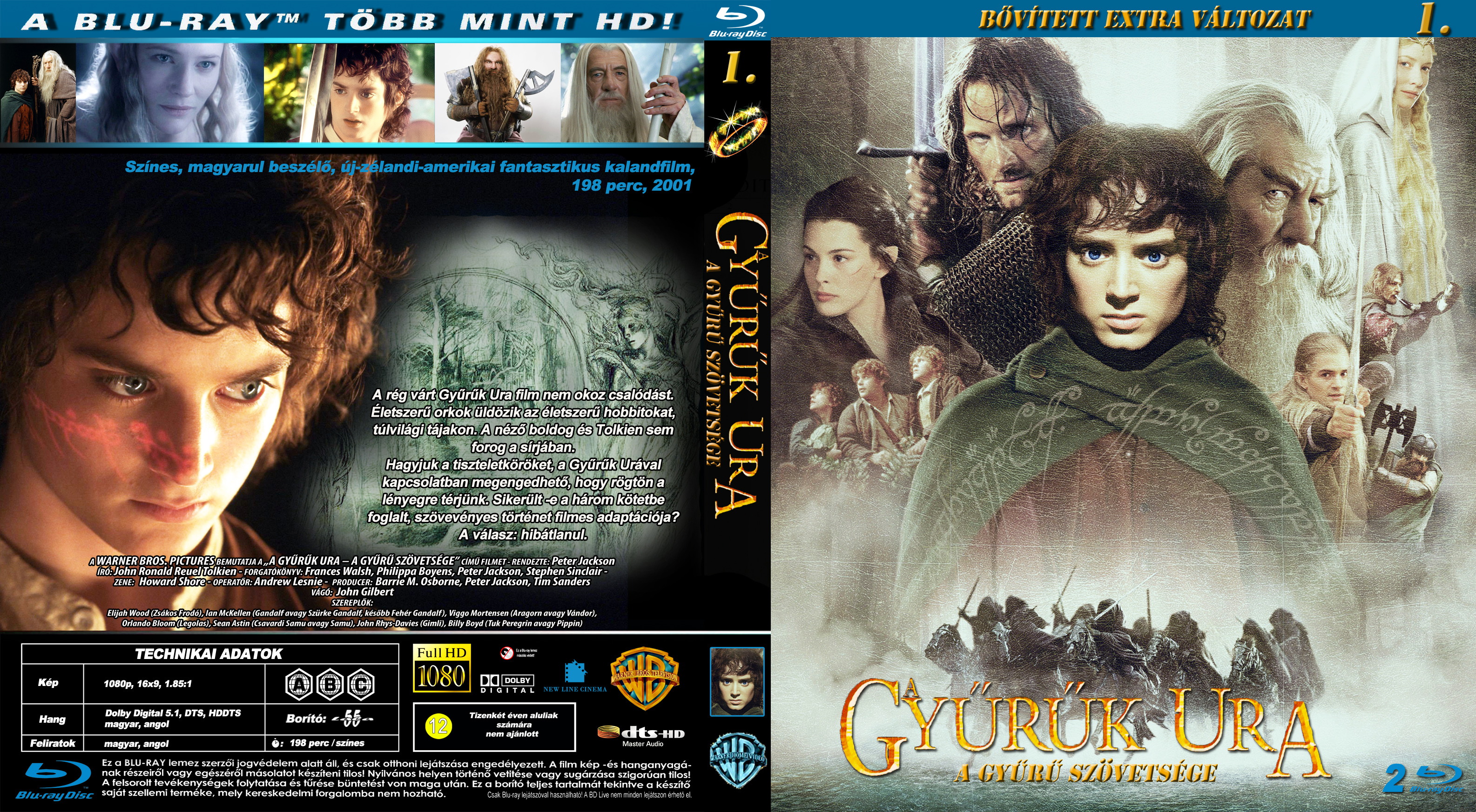 Coversclub Magyar Blu Ray Dvd Boritok Es Cd Boritok Klubja A Gyuruk Ura A Gyuru Szovetsege Bovitett Extra Valtozat Lala55