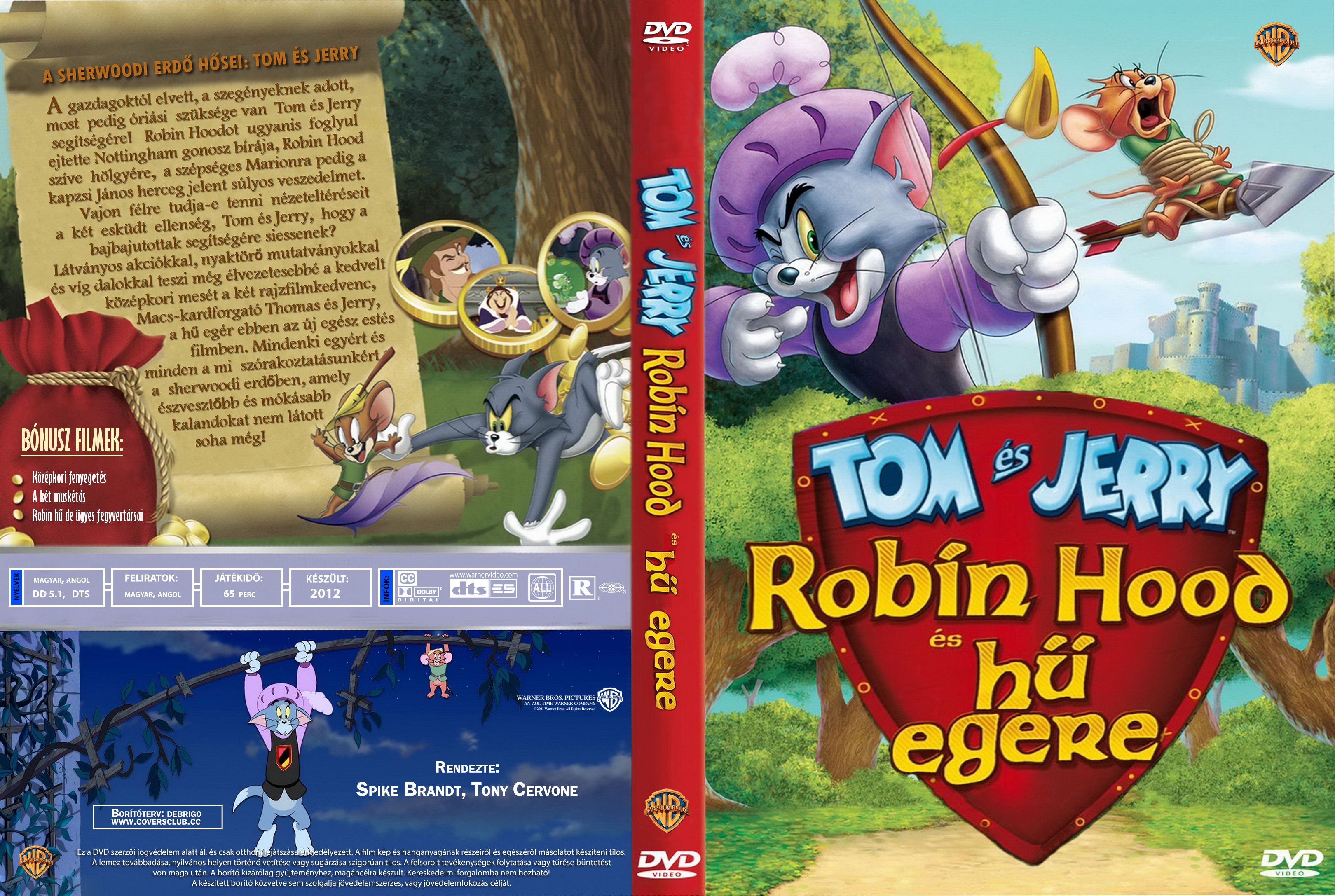 Coversclub Magyar Blu Ray Dvd Boritok Es Cd Boritok Klubja Tom Es Jerry Robin Hood Es Hu Egere Debrigo