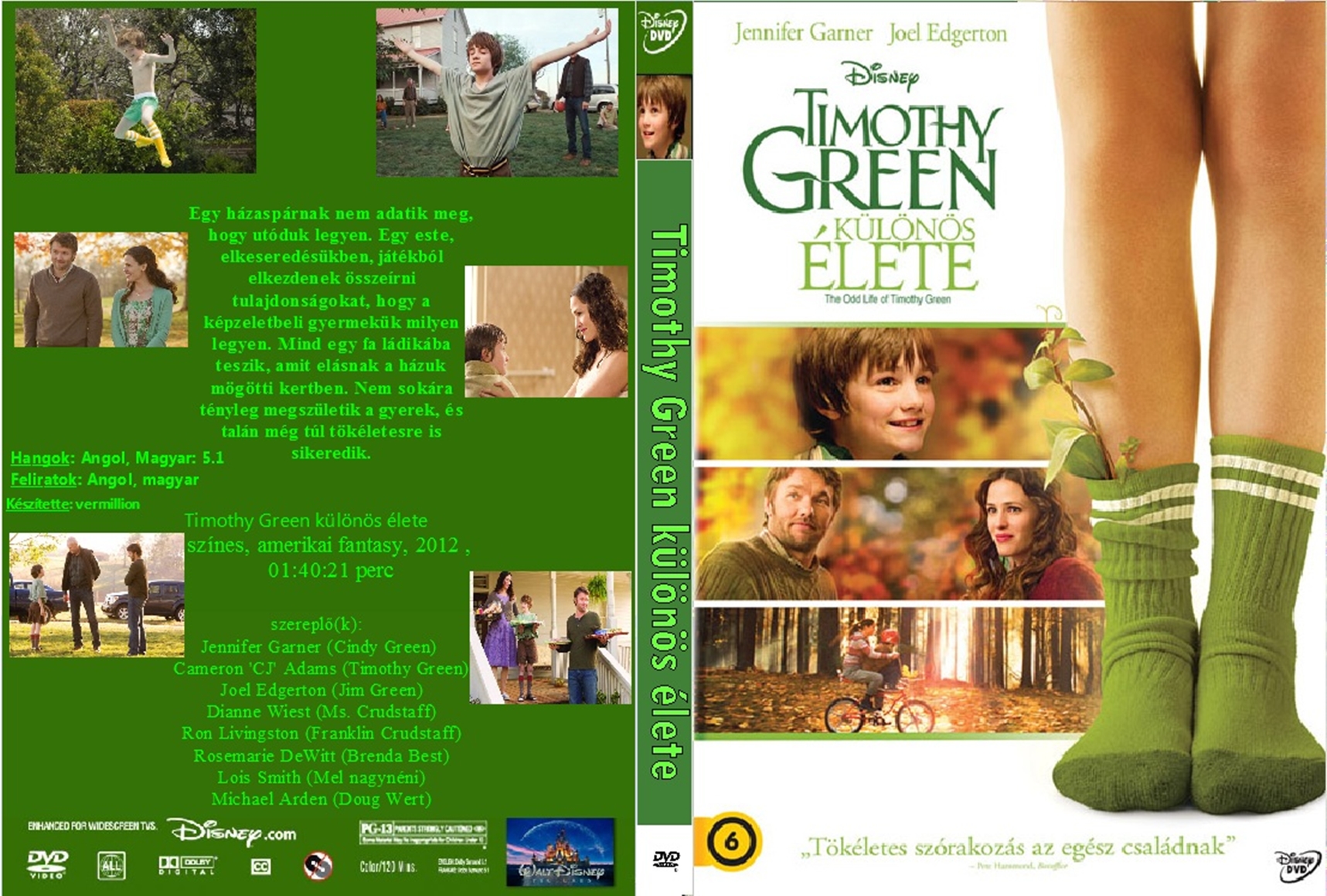 Coversclub Magyar Blu Ray Dvd Boritok Es Cd Boritok Klubja Timothy Green Kulonos Elete Vermillion