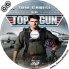 Top Gun 3D DVD borító CD1 label Letöltése