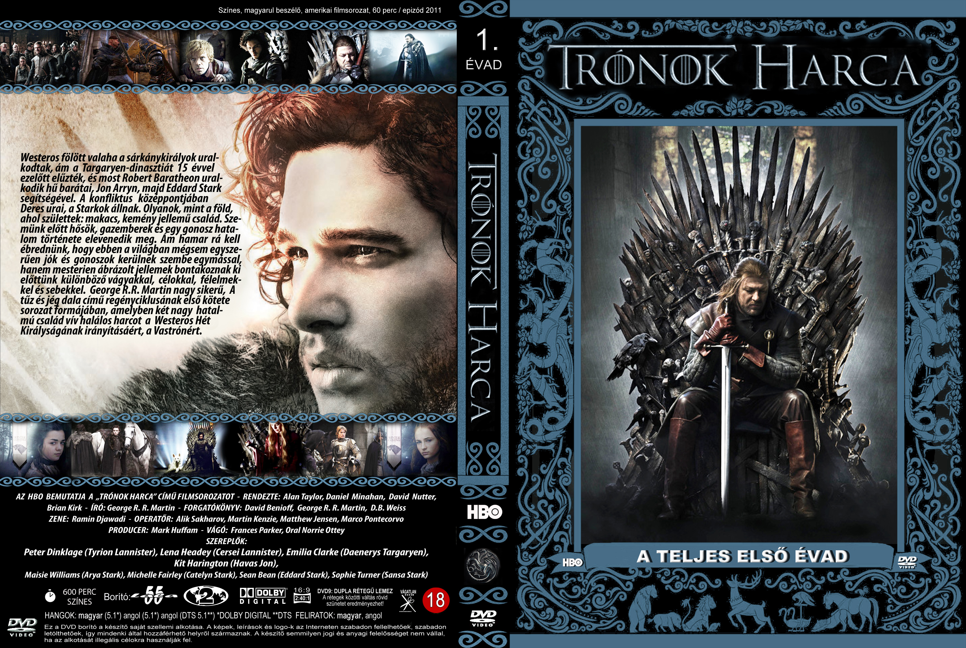 Coversclub Magyar Blu Ray Dvd Boritok Es Cd Boritok Klubja Tronok Harca 1 Evad Lala55