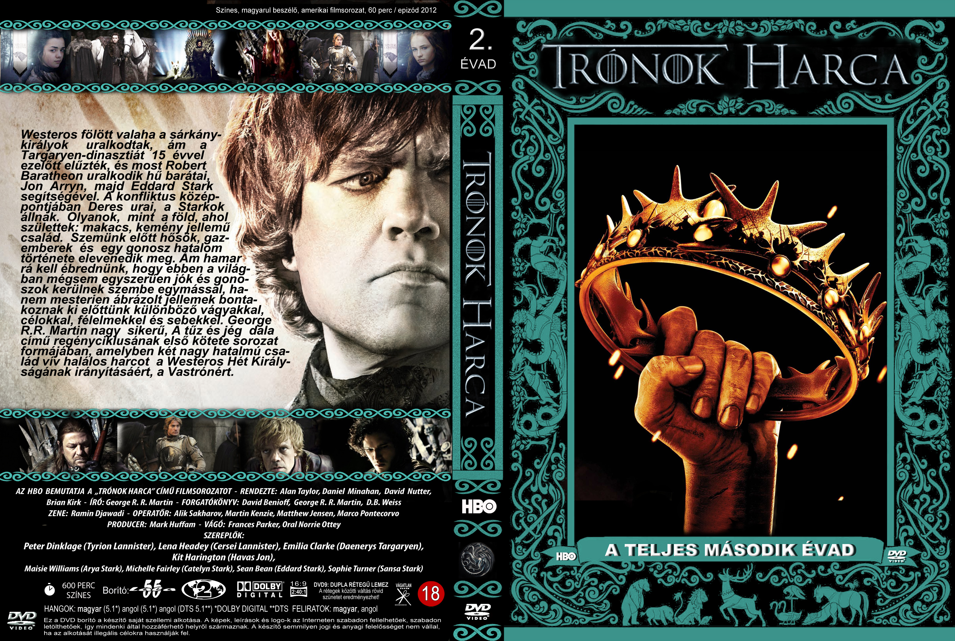 Coversclub Magyar Blu Ray Dvd Boritok Es Cd Boritok Klubja Tronok Harca 2 Evad Lala55