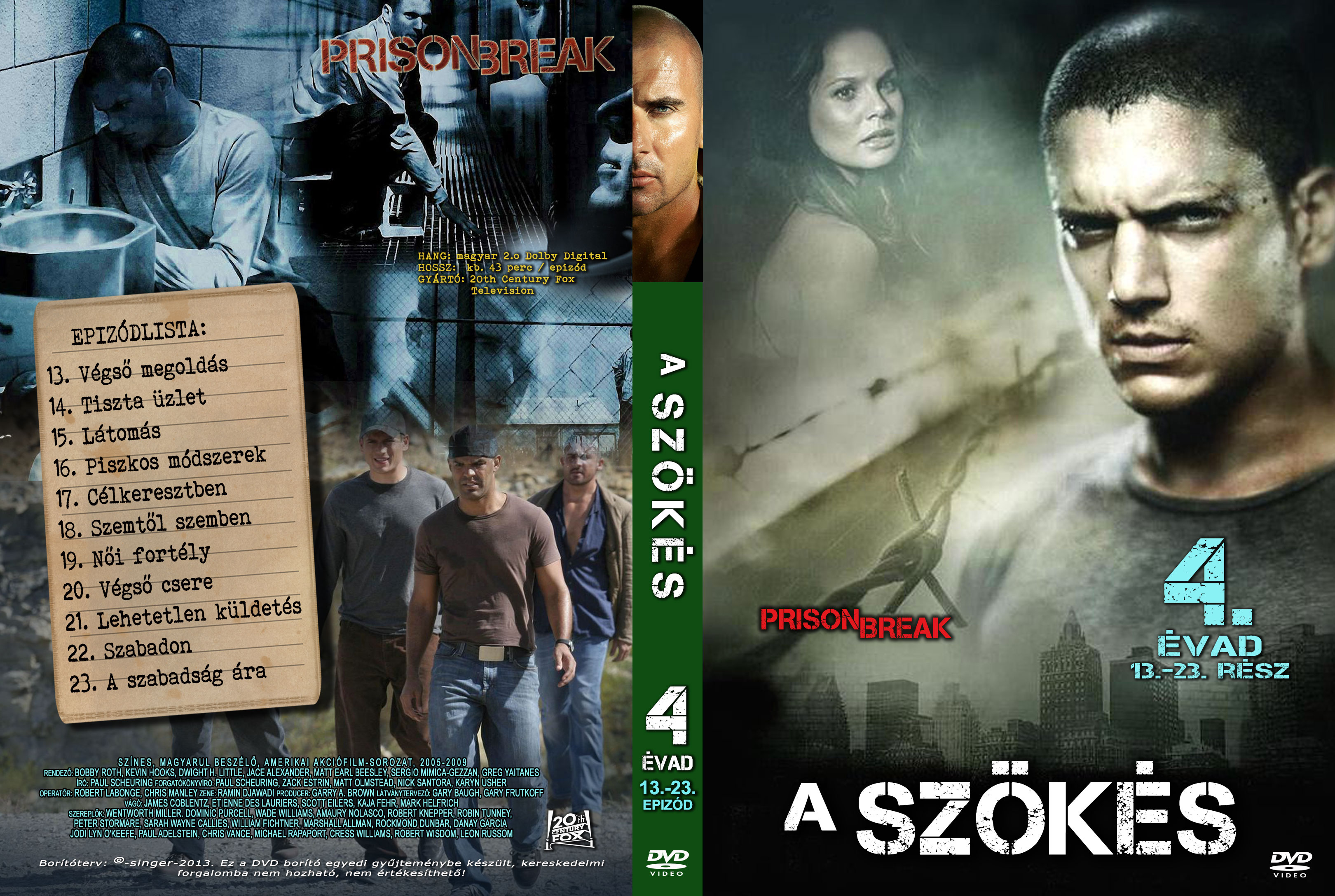 Coversclub Magyar Blu Ray Dvd Boritok Es Cd Boritok Klubja A Szokes 4 Evad 13 23 Singer