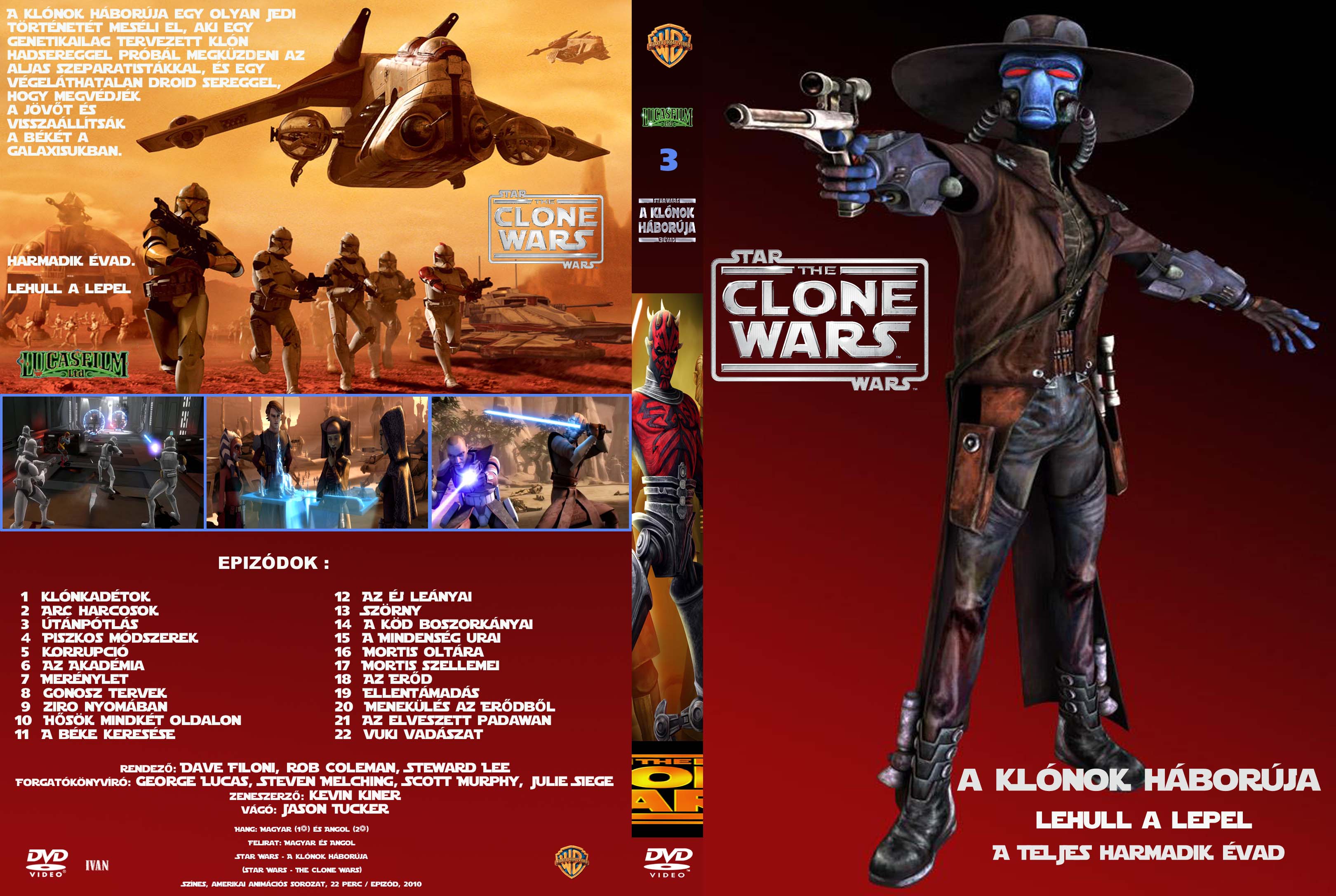 Coversclub Magyar Blu Ray Dvd Boritok Es Cd Boritok Klubja Star Wars A Klonok Haboruja 3 Evad Ivan