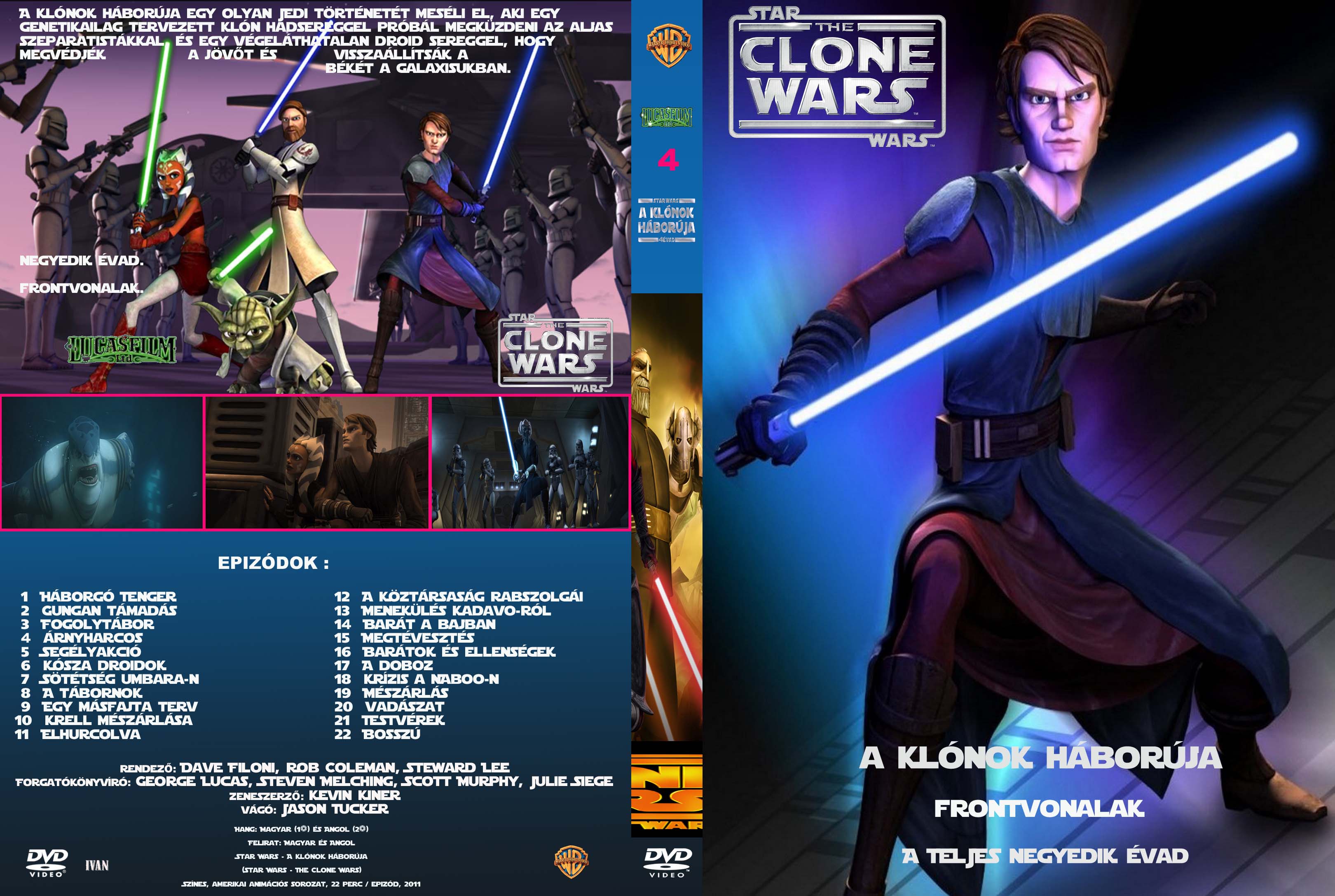 Coversclub Magyar Blu Ray Dvd Boritok Es Cd Boritok Klubja Star Wars A Klonok Haboruja 4 Evad Ivan