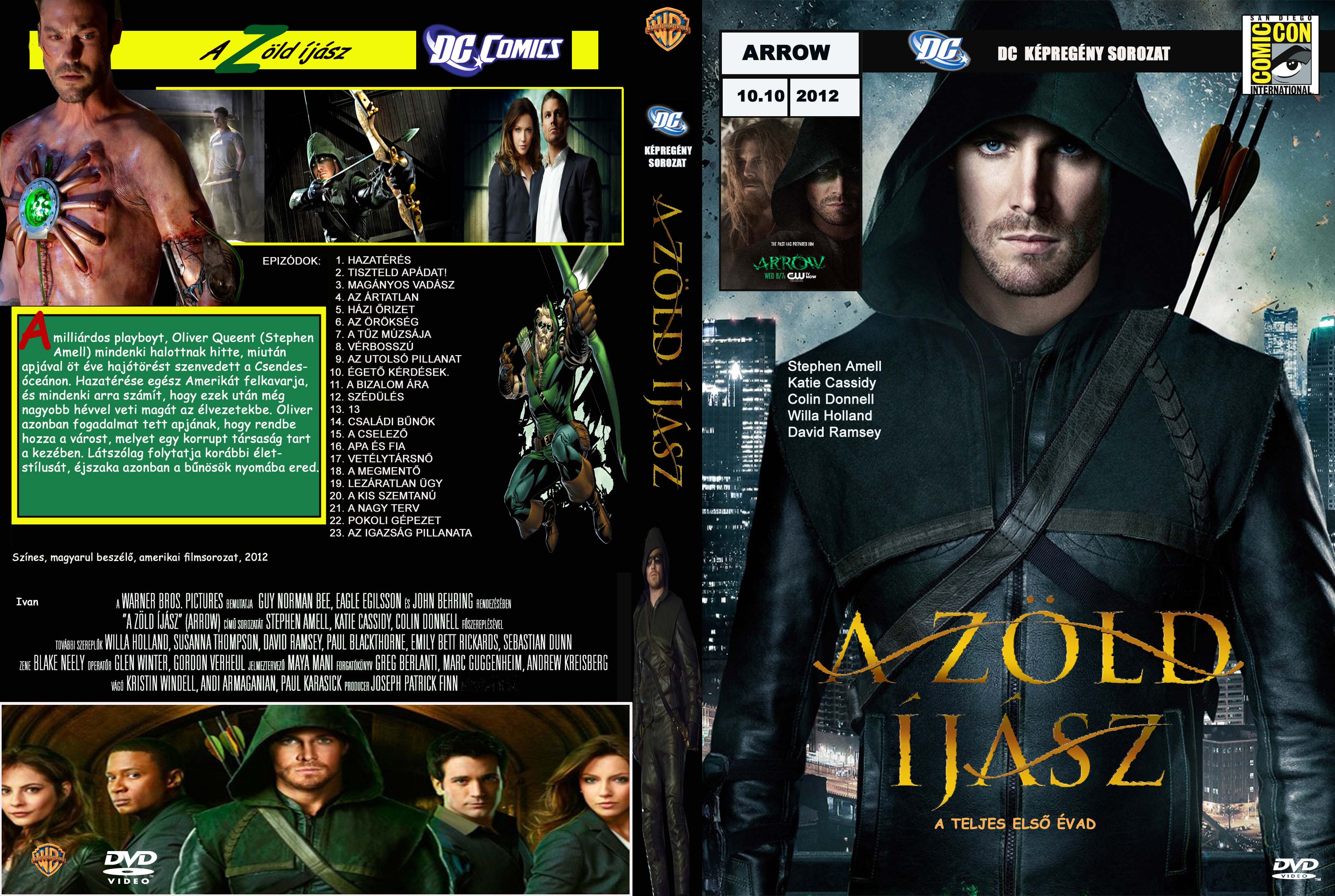Coversclub Magyar Blu Ray Dvd Boritok Es Cd Boritok Klubja A Zold Ijasz 1 Evad Kepregeny Sorozat Ivan