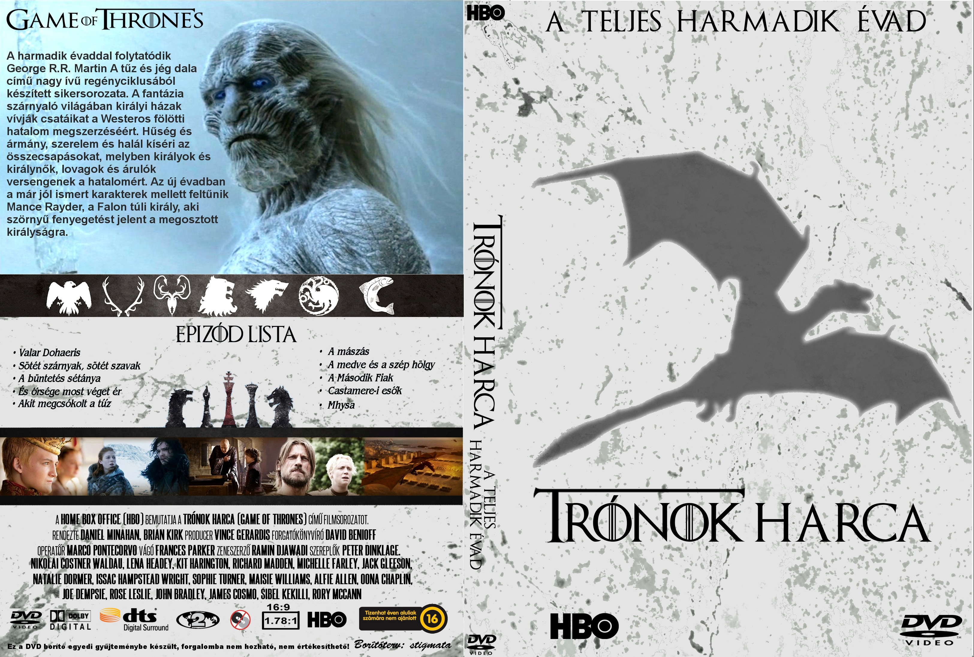Coversclub Magyar Blu Ray Dvd Boritok Es Cd Boritok Klubja Tronok Harca 3 Evad Stigmata