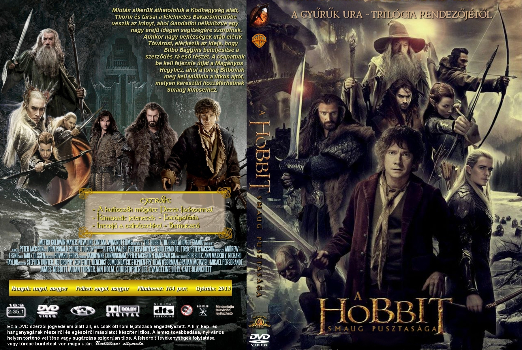 Coversclub Magyar Blu Ray Dvd Boritok Es Cd Boritok Klubja A Hobbit Smaug Pusztasaga V2 Stigmata