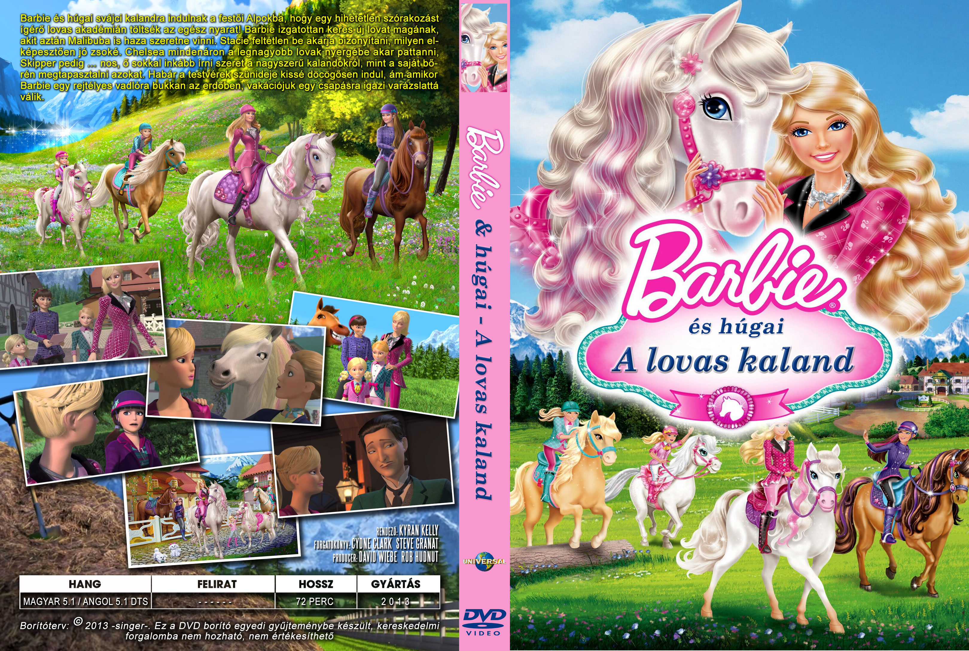 CoversClub Magyar Blu ray DVD boritok es CD boritok klubja Barbie es hugai A lovas kaland singer