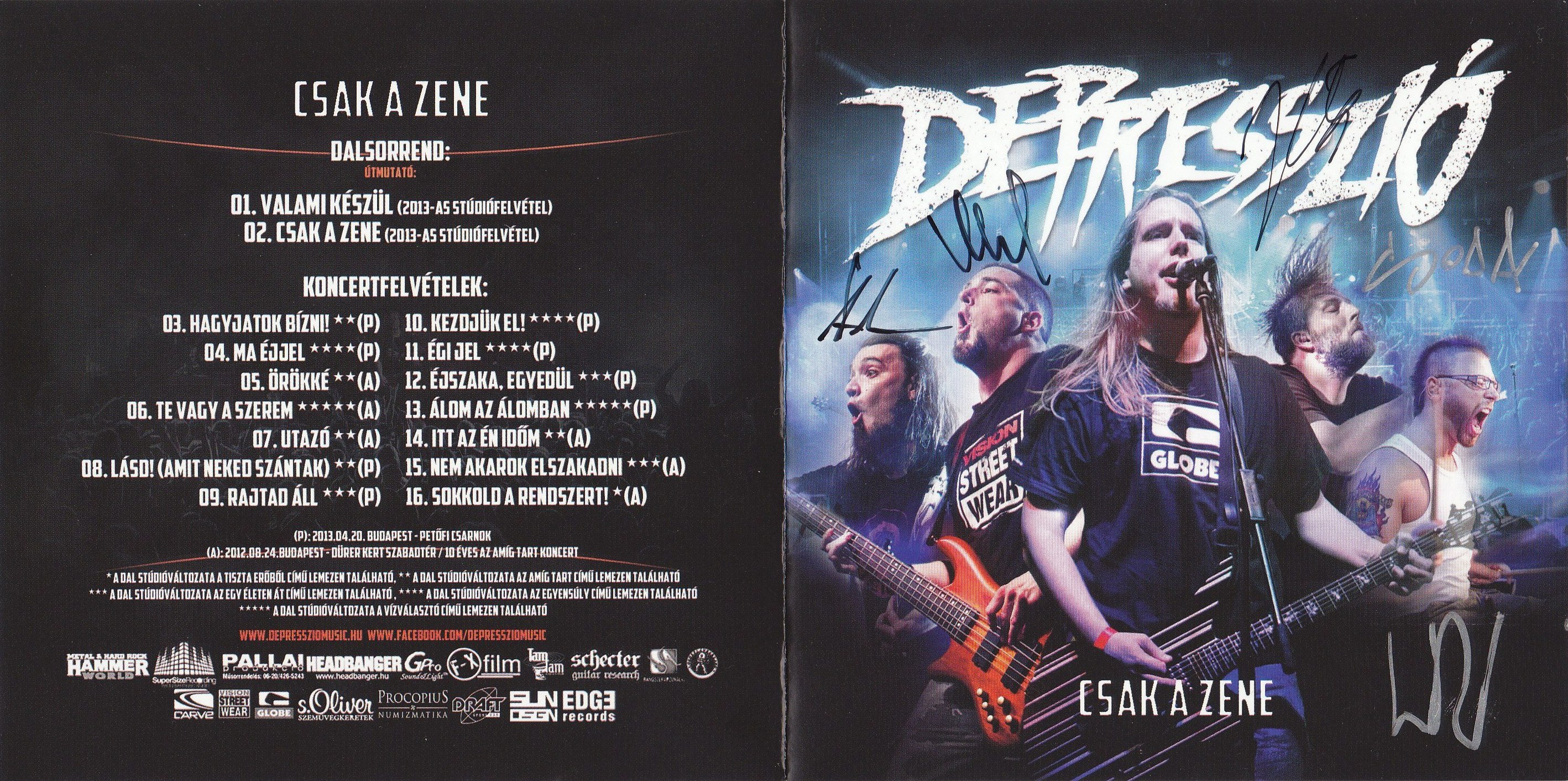 Coversclub Magyar Blu Ray Dvd Boritok Es Cd Boritok Klubja Depresszio Csak A Zene