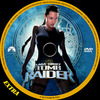 Lara Croft: Tomb Raider 1-2. (Extra) DVD borító CD1 label Letöltése