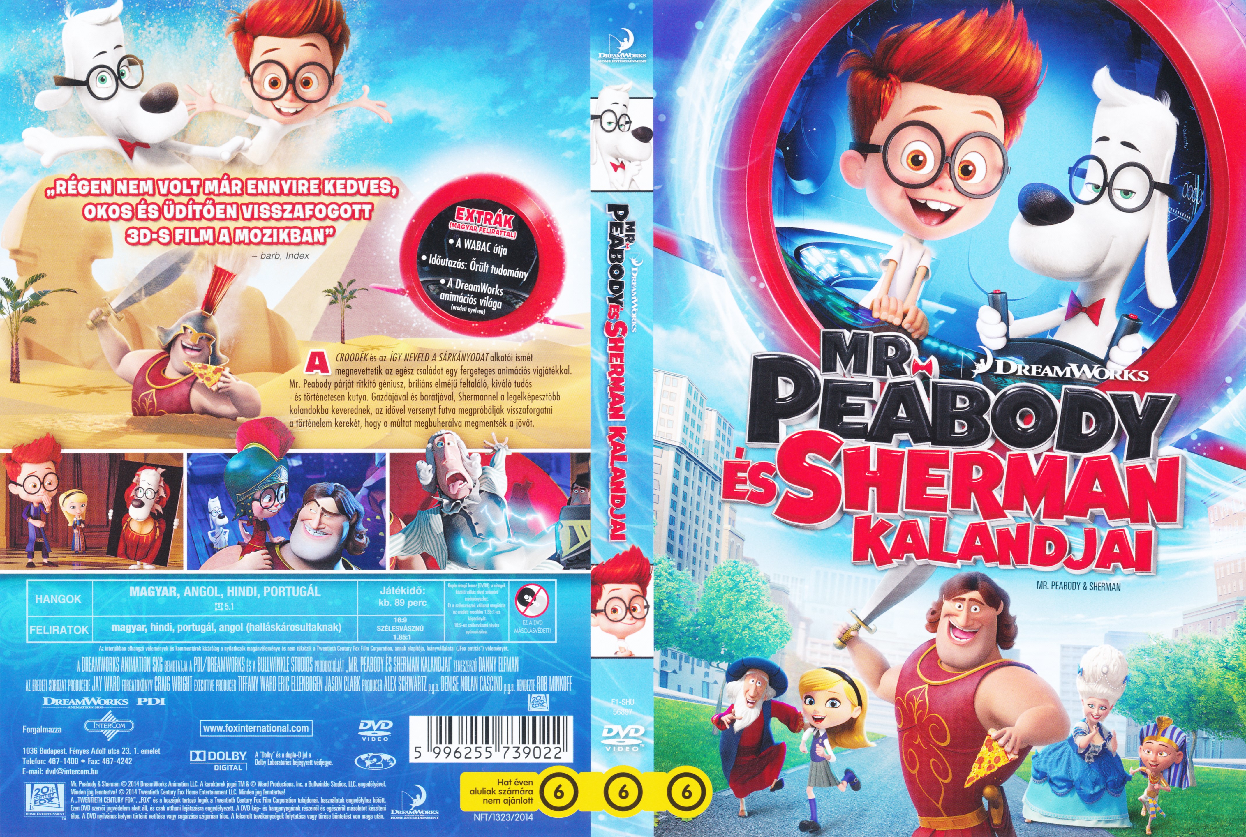 Coversclub Magyar Blu Ray Dvd Boritok Es Cd Boritok Klubja Mr Peabody Es Sherman Kalandjai